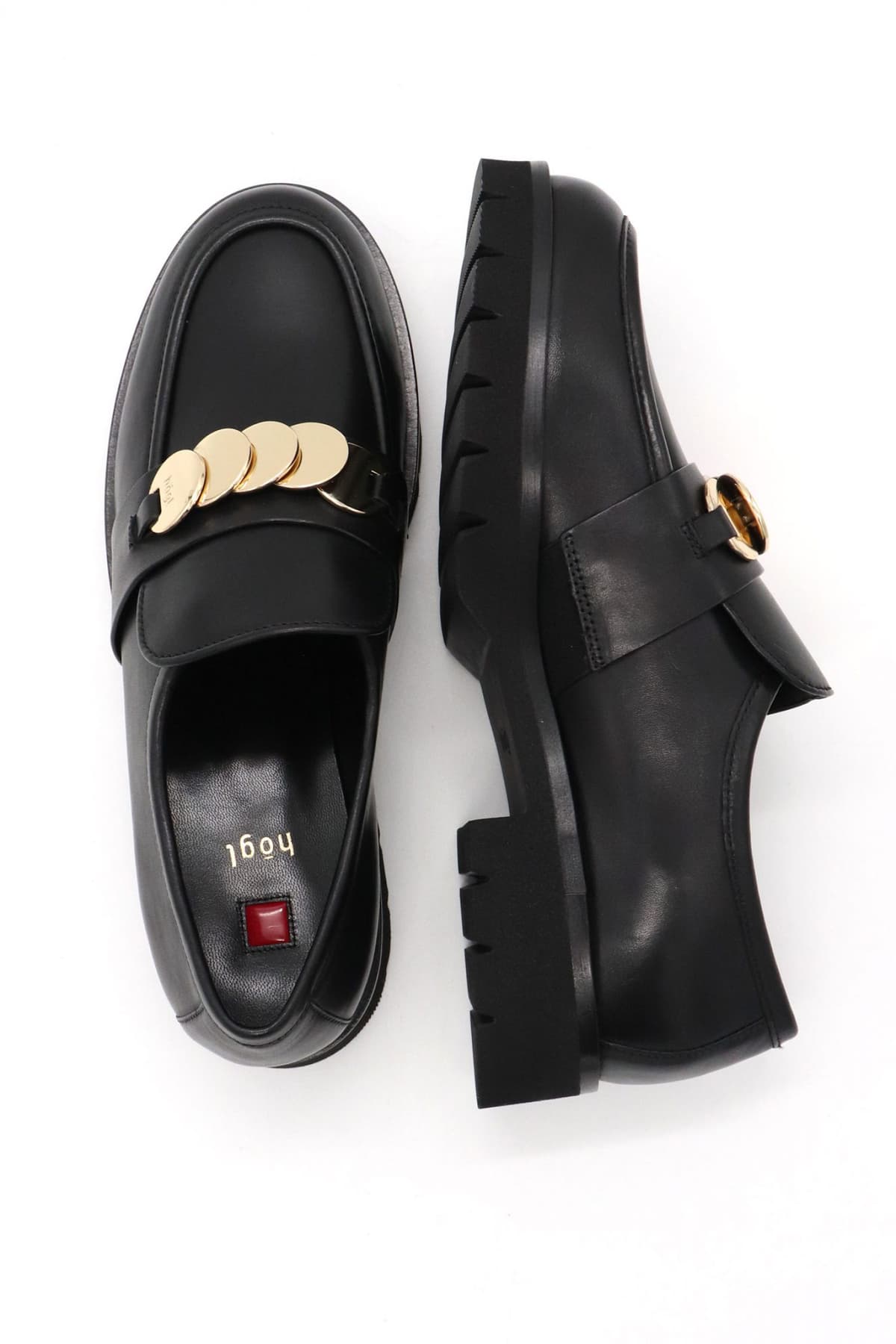 HOGL ΠΑΠΟΥΤΣΙΑ MOKAΣΙΝΙΑ ΧΡΥΣΗ ΑΓΚΡΑΦΑ ΜΑΥΡΟ