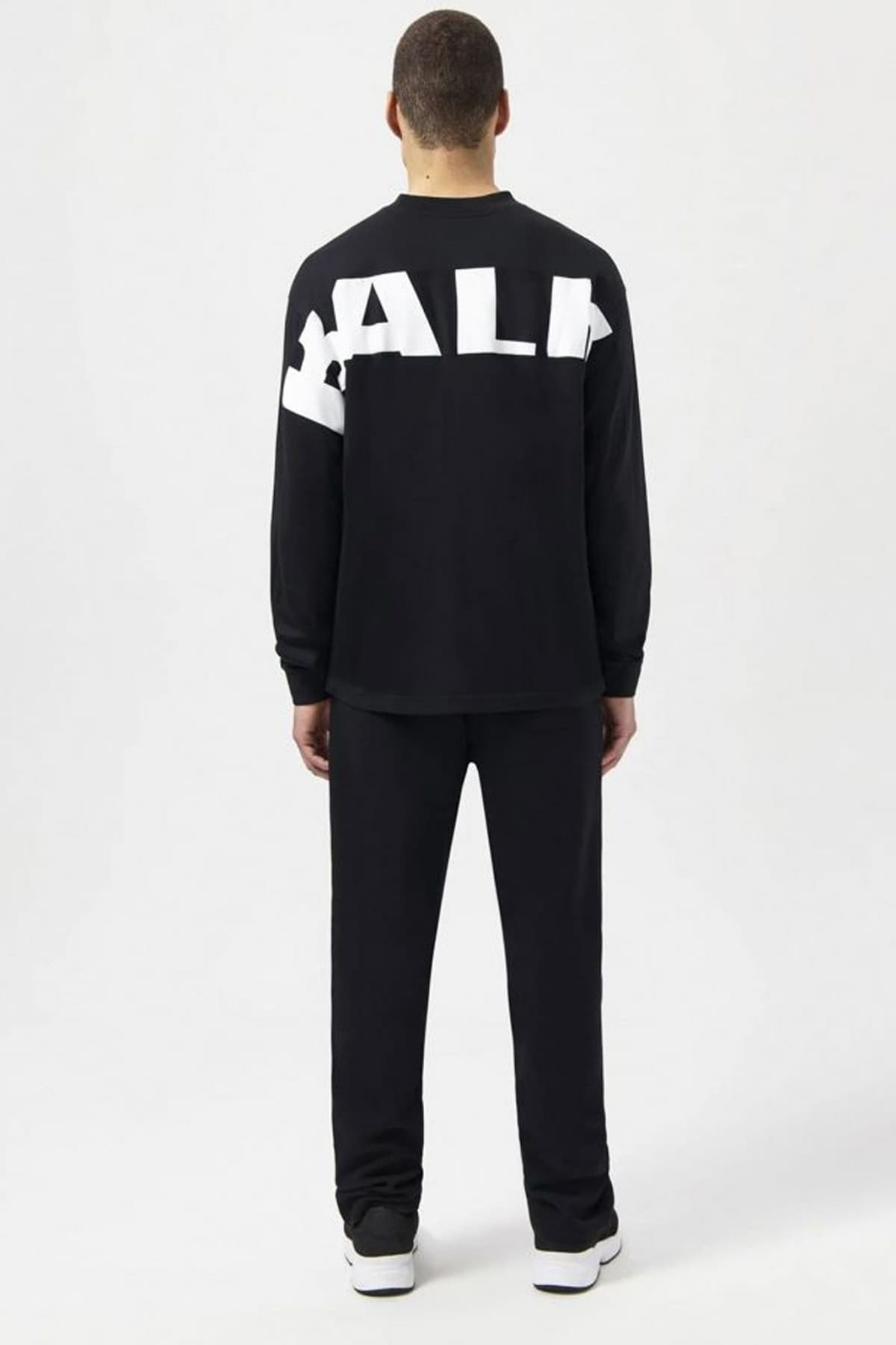 BALR. T-SHIRT GAME DAY BOX FIT LONG SLEEVE LOGO ΜΑΥΡΟ