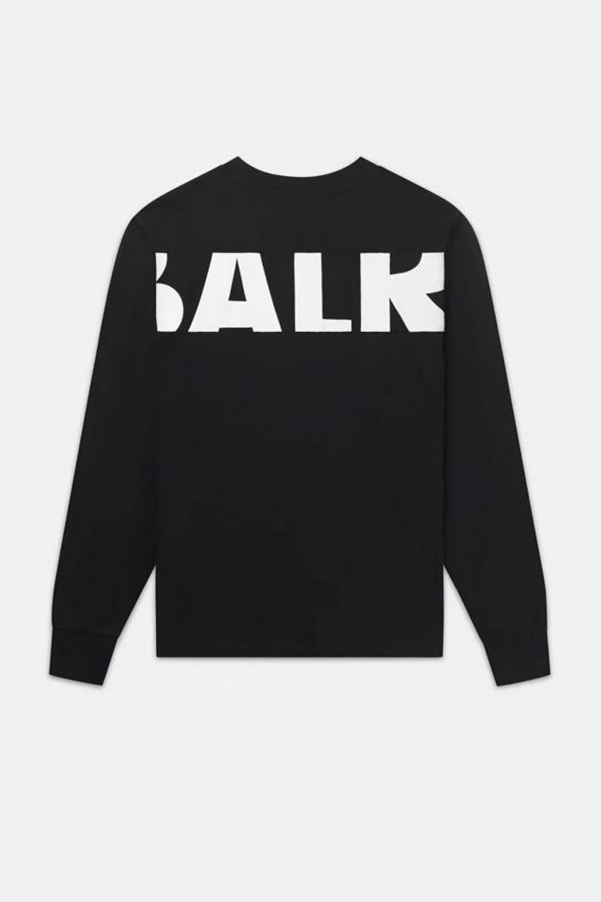 BALR. T-SHIRT GAME DAY BOX FIT LONG SLEEVE LOGO ΜΑΥΡΟ