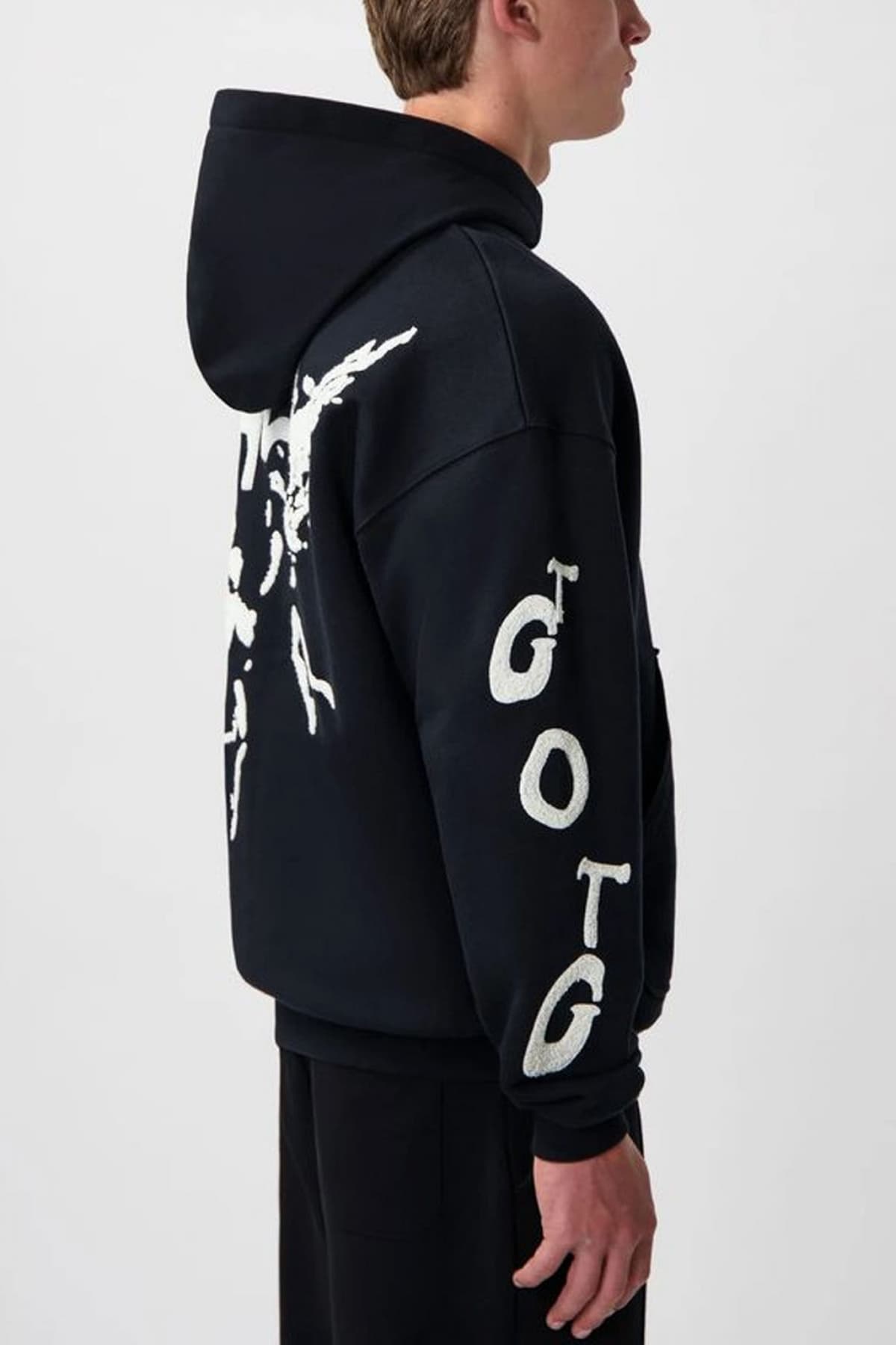 BALR. ΦΟΥΤΕΡ HOODIE BOXFIT LOGO ΜΑΥΡΟ