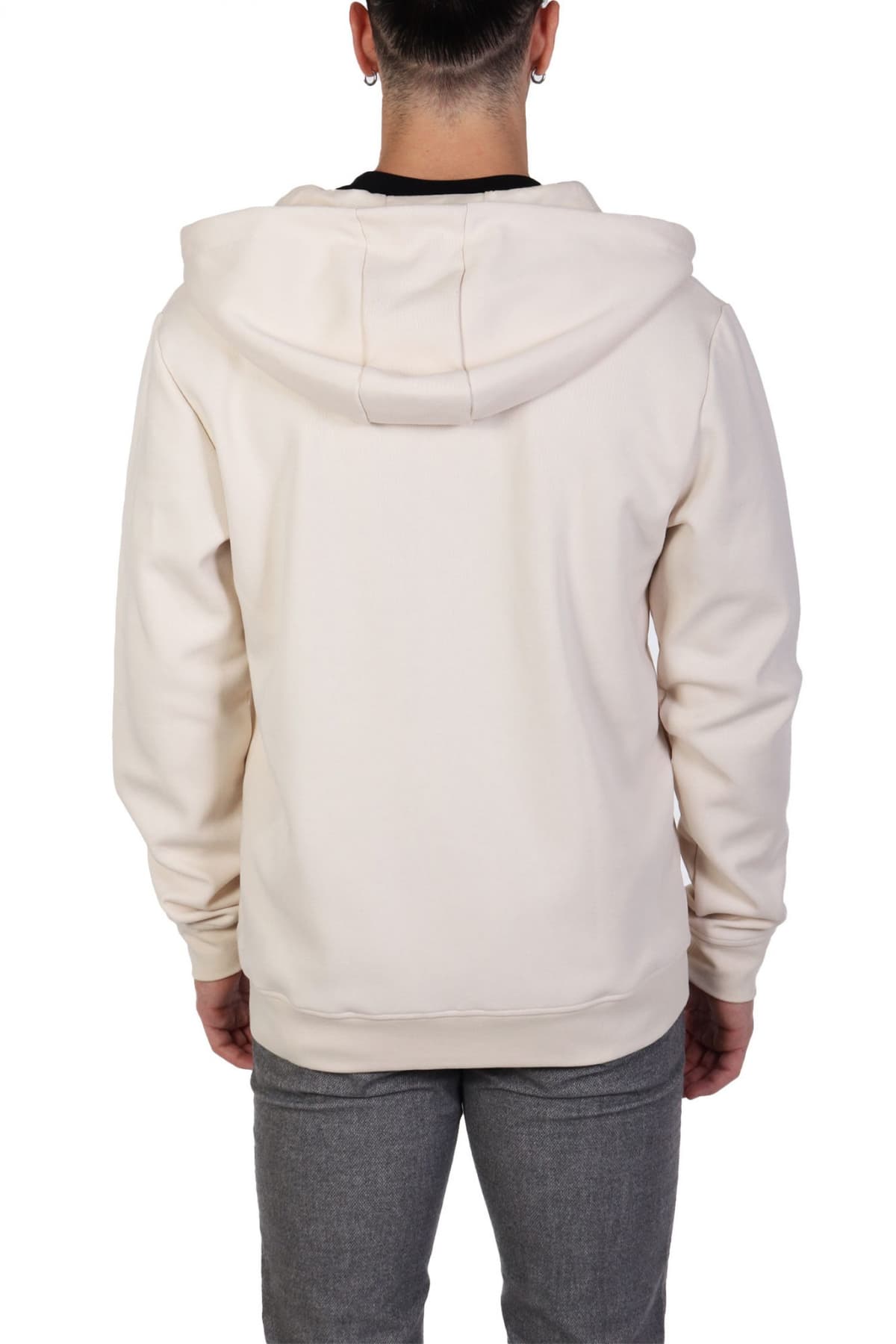 BALR. Q-SERIES ΦΟΥΤΕΡ ZIPHOOD REGULAR FIT ΜΕΤΑΛΛΙΚΟ LOGO ΕΚΡΟΥ