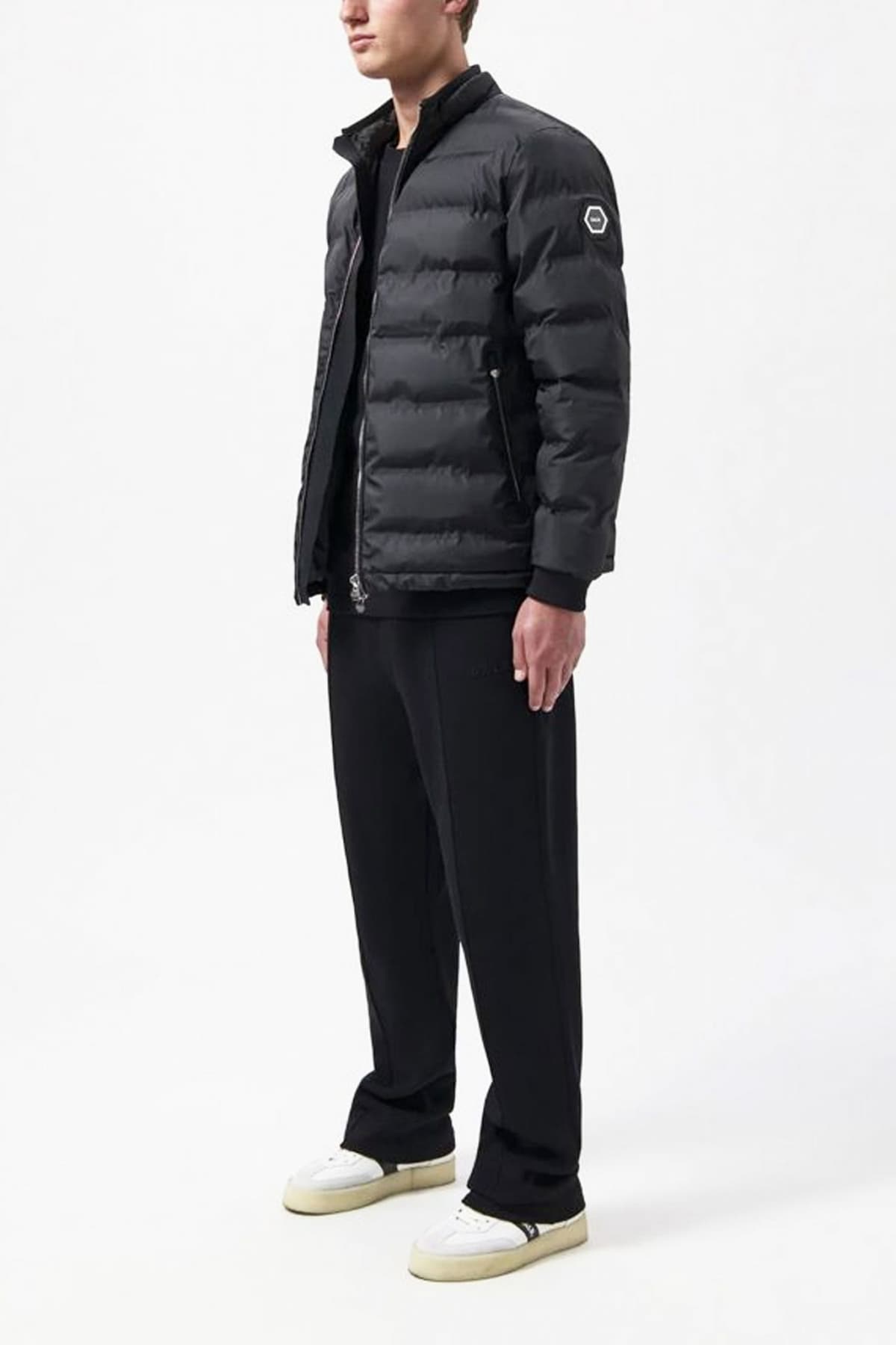 BARL. ΜΠΟΥΦΑΝ PUFFER Q-SERIES REGULAR FIT ΜΕΤΑΛΛΙΚΟ LOGO ΜΑΥΡΟ