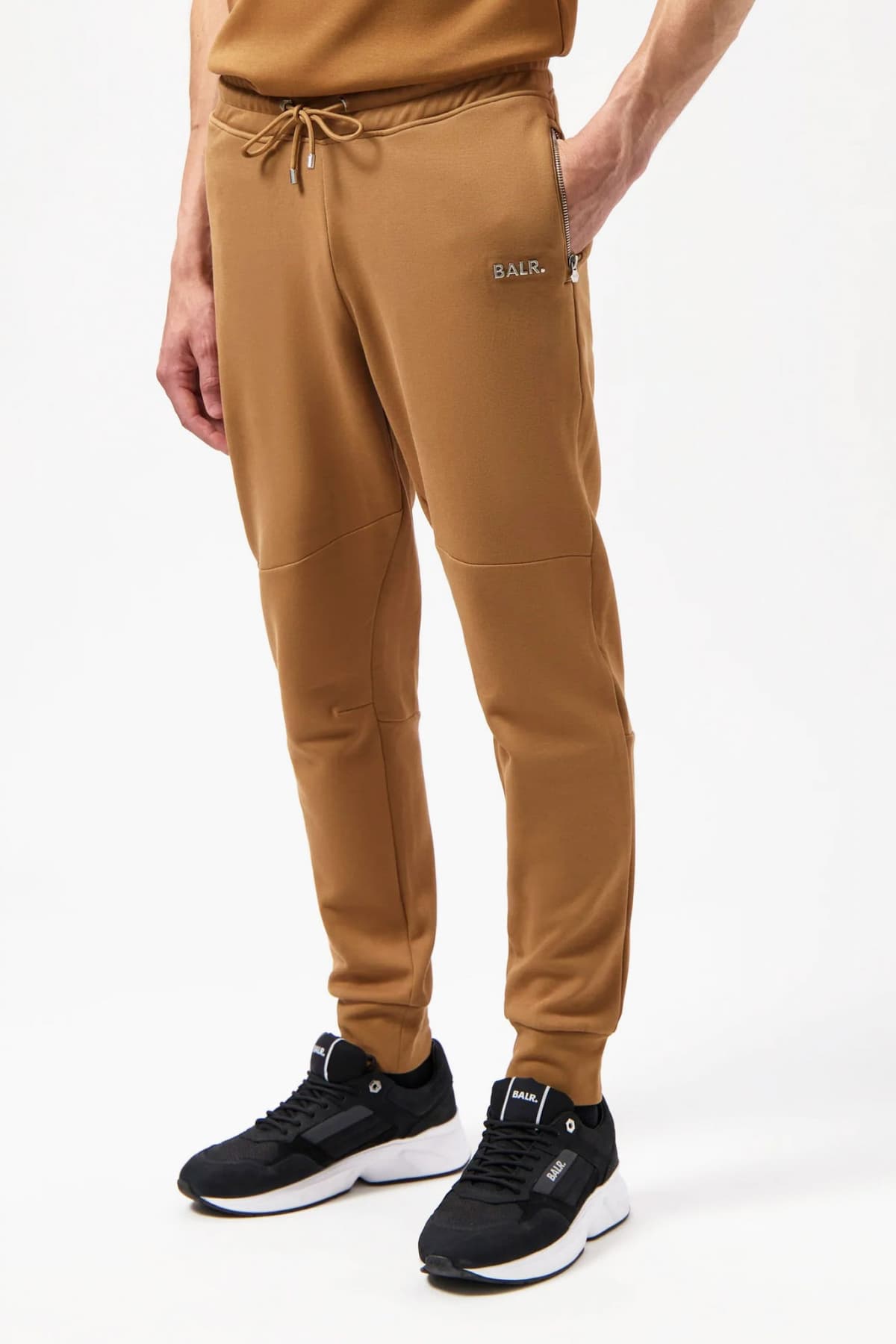 BALR. ΠΑΝΤΕΛΟΝΙ ΦΟΡΜΑ REGULAR FIT ΜΕΤΑΛΛΙΚΟ LOGO ΤΑΜΠΑ