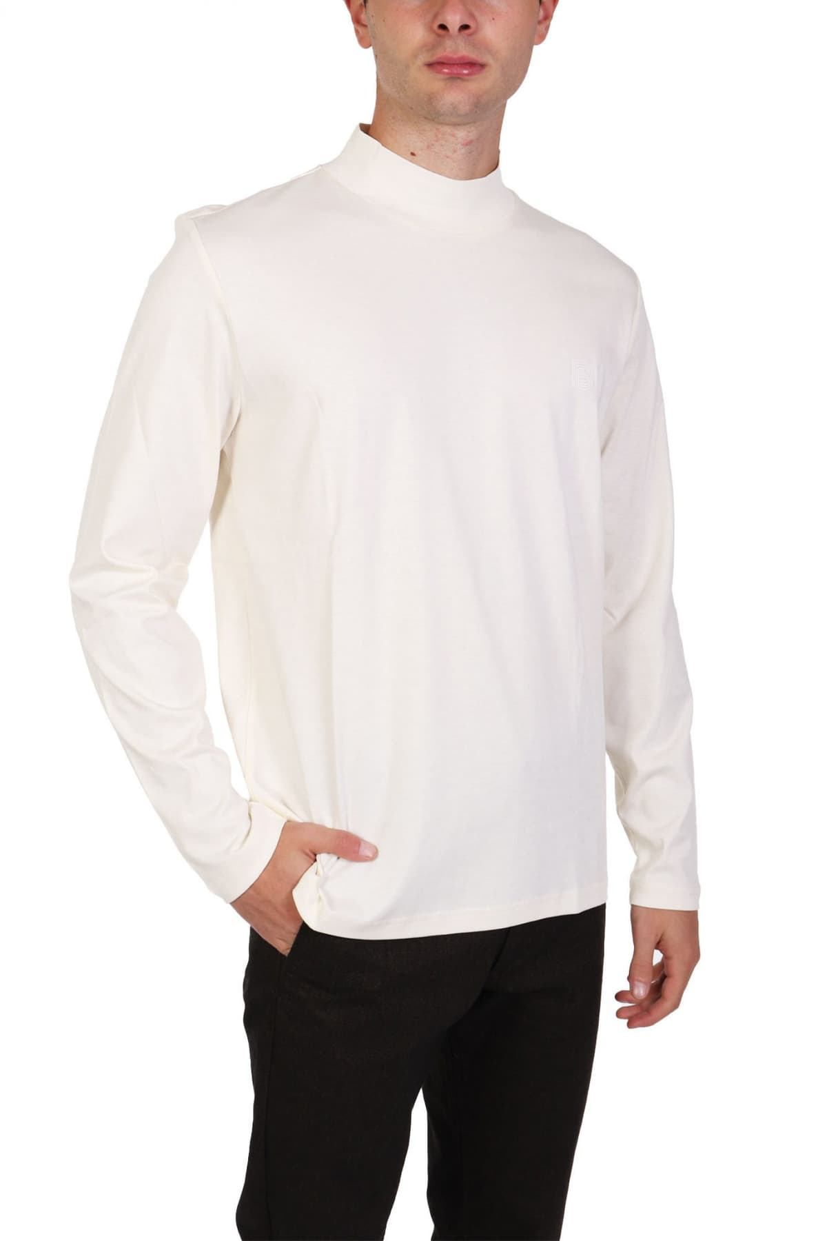 BALDESSARINI T-SHIRT ΛΟΥΠΕΤΟ THEO LOGO ΕΚΡΟΥ