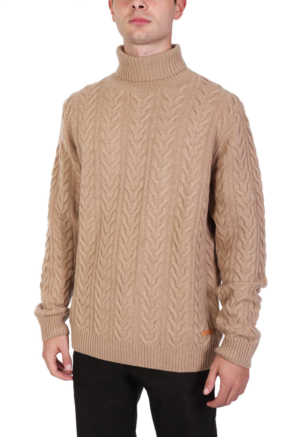 BALDESSARINI ΠΛΕΚΤΟ TURTLE NECK KASTOR ΜΠΕΖ