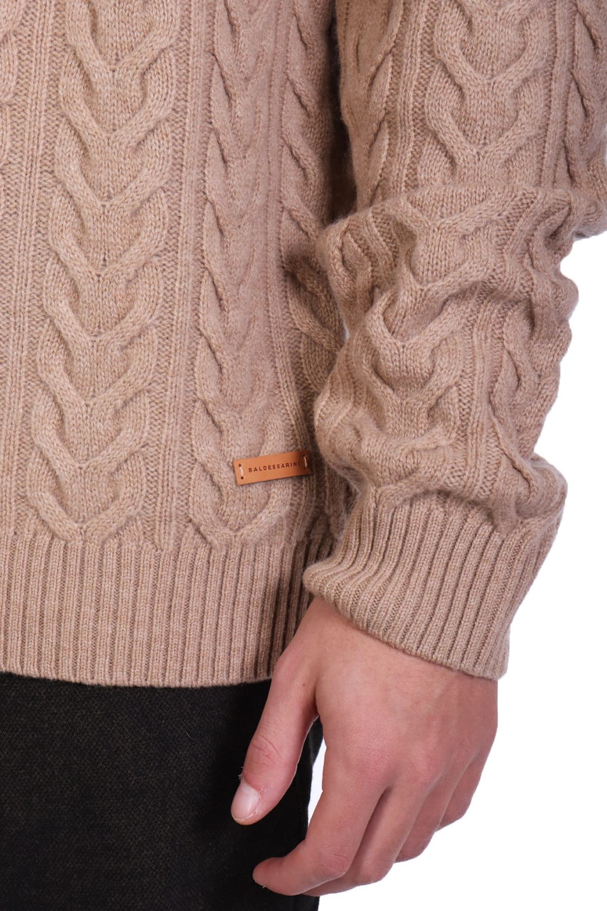 BALDESSARINI ΠΛΕΚΤΟ TURTLE NECK KASTOR ΜΠΕΖ