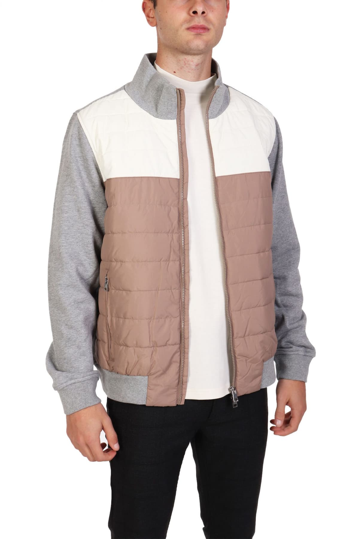 BALDESSARINI ΜΠΟΥΦΑΝΟΖΑΚΕΤΑ SIAMANT ΜΠΕΖ-ΛΕΥΚΟ-ΓΚΡΙ