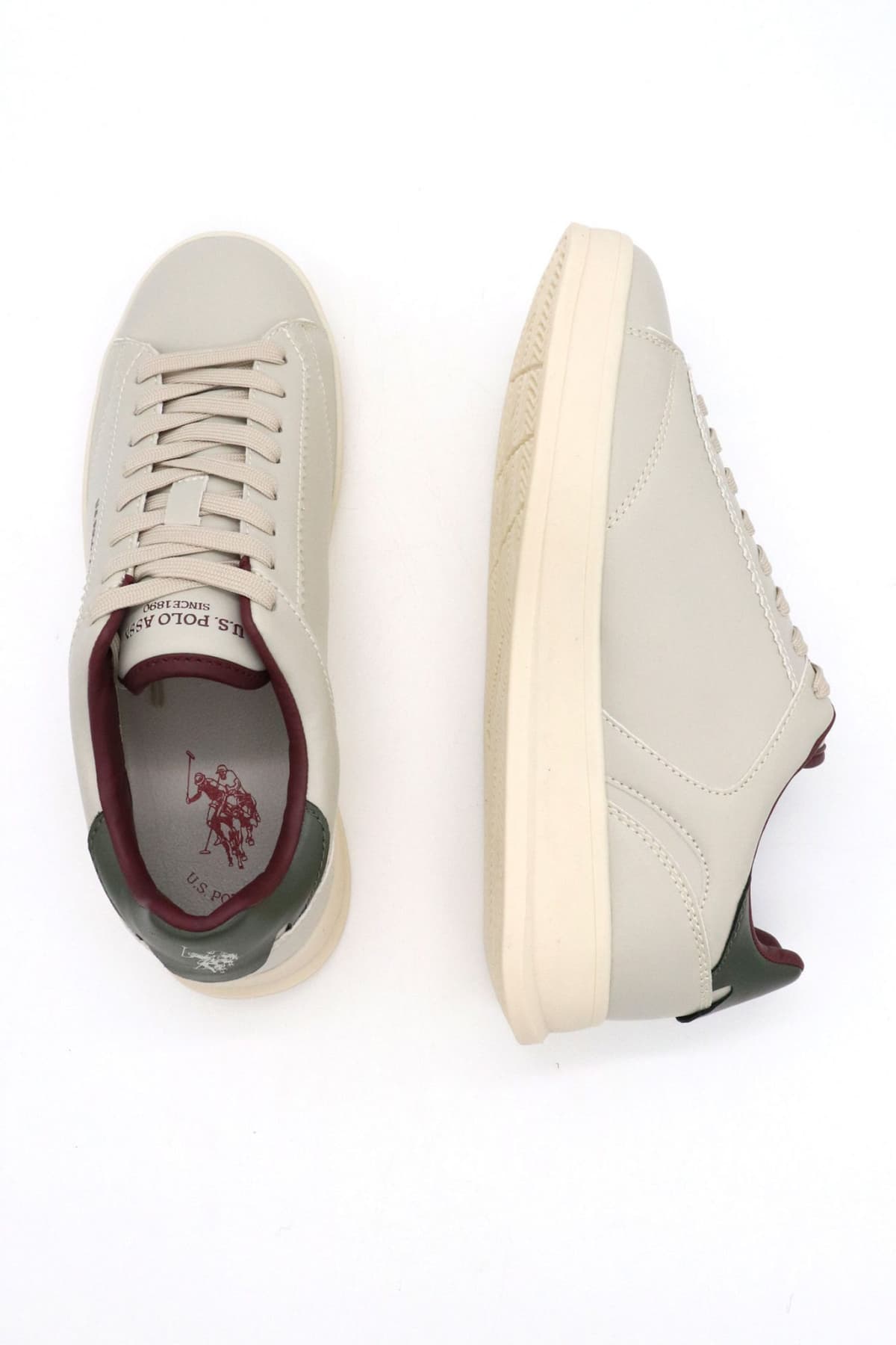 U.S POLO ASSN ΠΑΠΟΥΤΣΙΑ SNEAKERS CAMPY002 LOGO ΓΚΡΙ