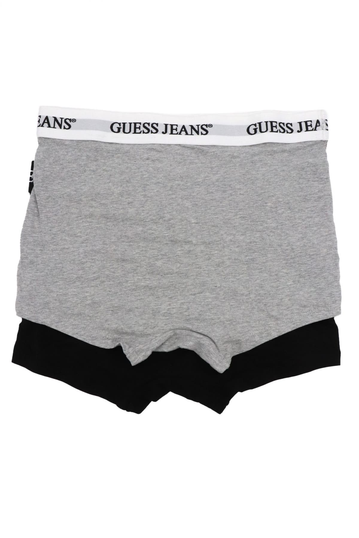 GUESS JEANS ΣΕΤ ΕΣΩΡΟΥΧΑ 2PACK COTTON STRETCH TRUNK ΜΑΥΡΟ-ΓΚΡΙ