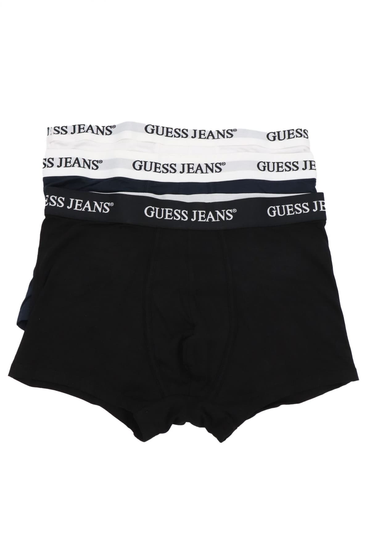 GUESS JEANS ΣΕΤ ΕΣΩΡΟΥΧΑ 3PACK COTTON STRETCH TRUNK ΜΑΥΡΟ-ΛΕΥΚΟ