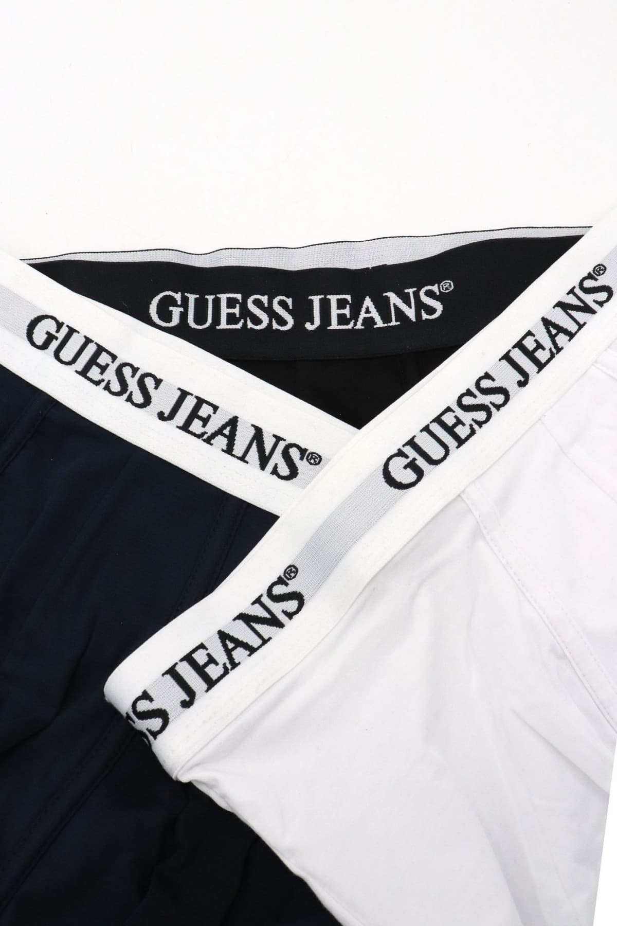 GUESS JEANS ΣΕΤ ΕΣΩΡΟΥΧΑ 3PACK COTTON STRETCH TRUNK ΜΑΥΡΟ-ΛΕΥΚΟ