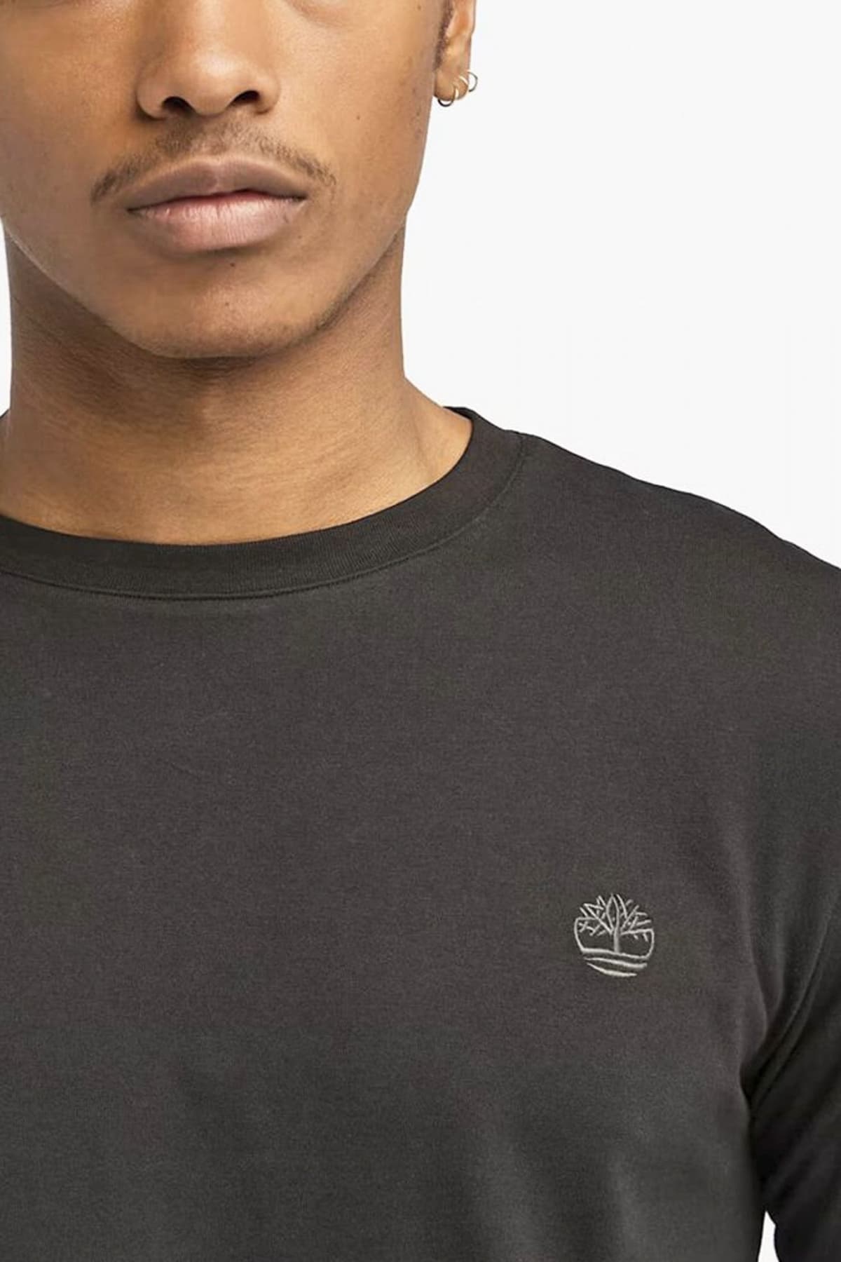 TIMBERLAND T-SHIRT SLIM FIT LOGO ΜΑΥΡΟ