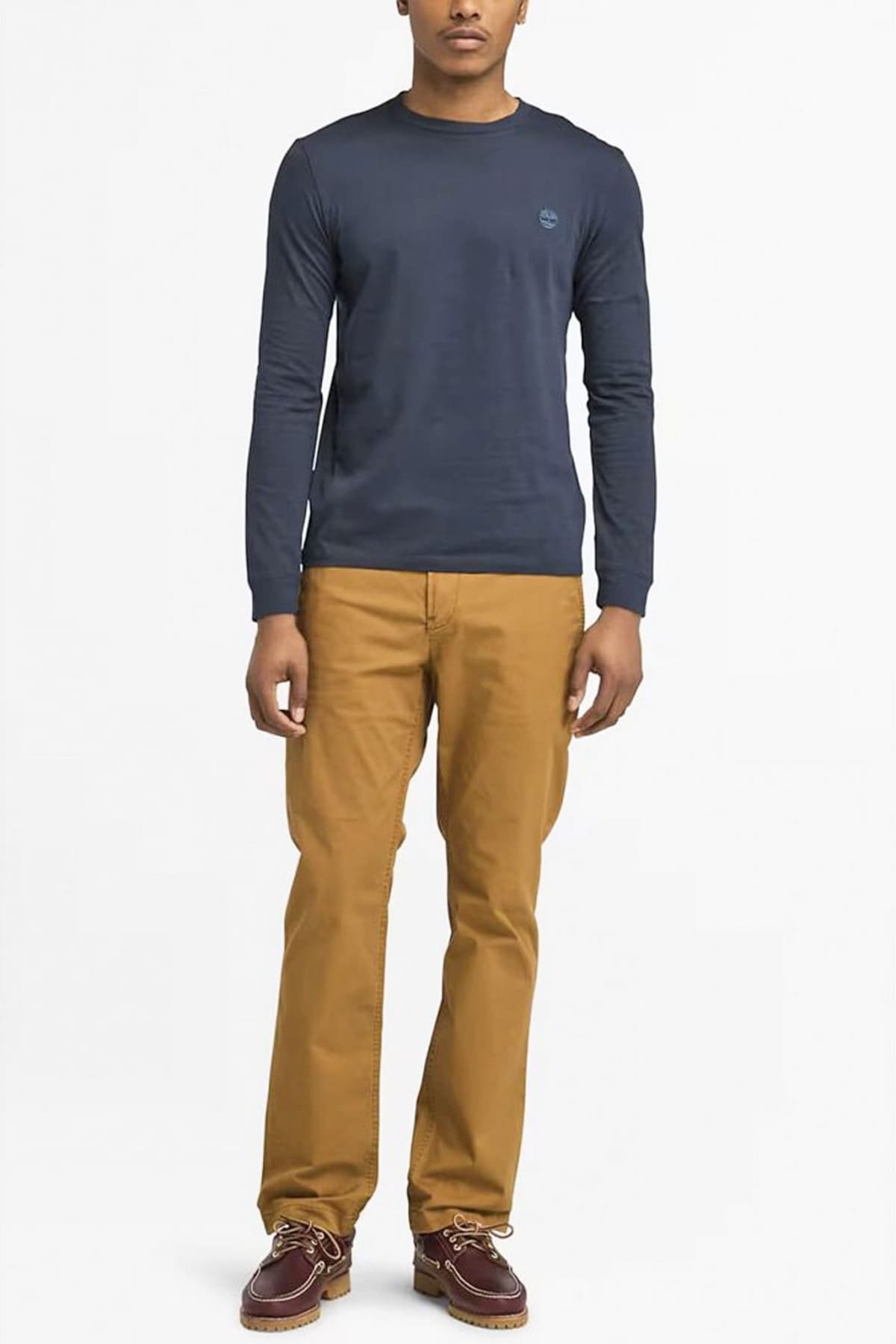 TIMBERLAND T-SHIRT SLIM FIT LOGO ΜΠΛΕ