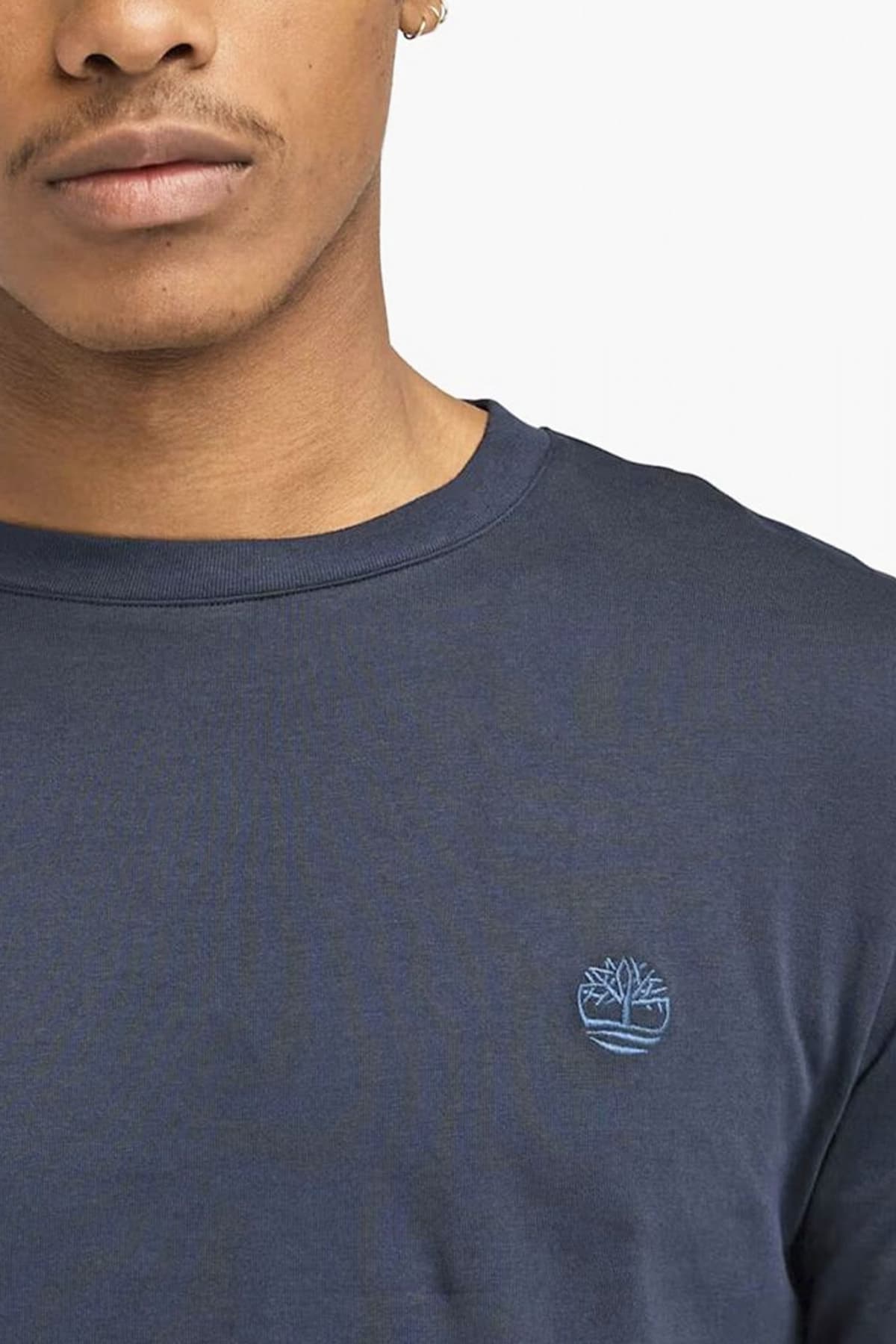 TIMBERLAND T-SHIRT SLIM FIT LOGO ΜΠΛΕ