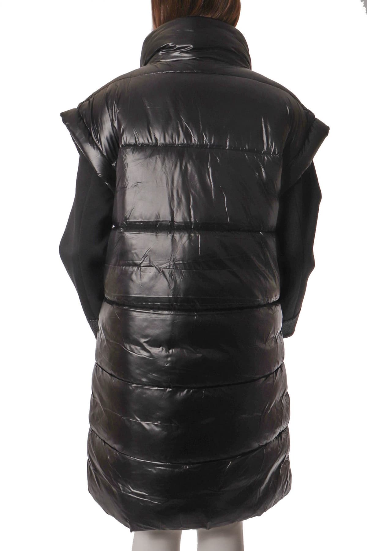 LIU-JO ΠΑΛΤΟ / ΓΙΛΕΚΟ ΦΟΥΣΚΩΤΟ ΜΑΥΡΟ