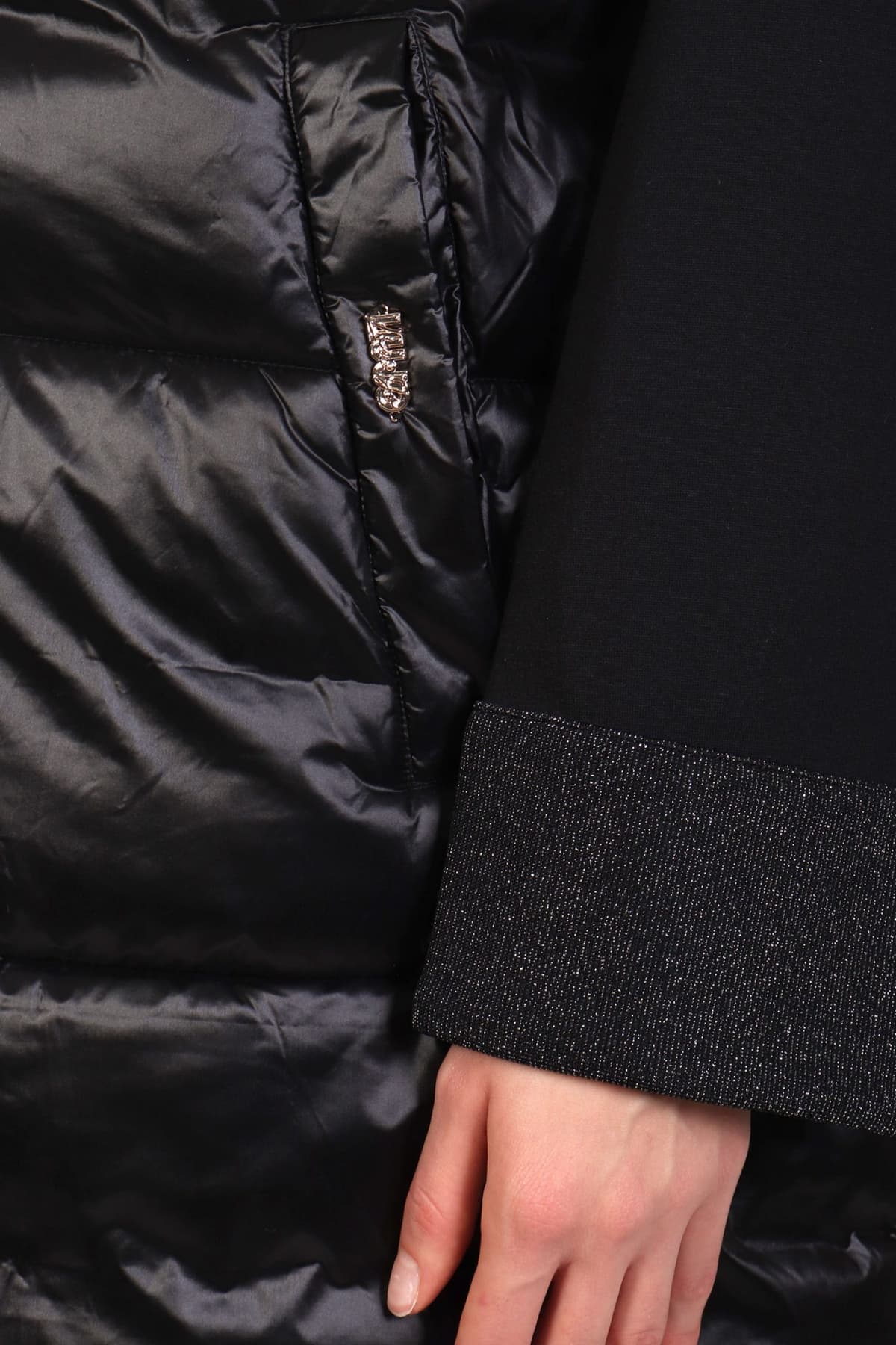 LIU-JO ΠΑΛΤΟ / ΓΙΛΕΚΟ ΦΟΥΣΚΩΤΟ ΜΑΥΡΟ