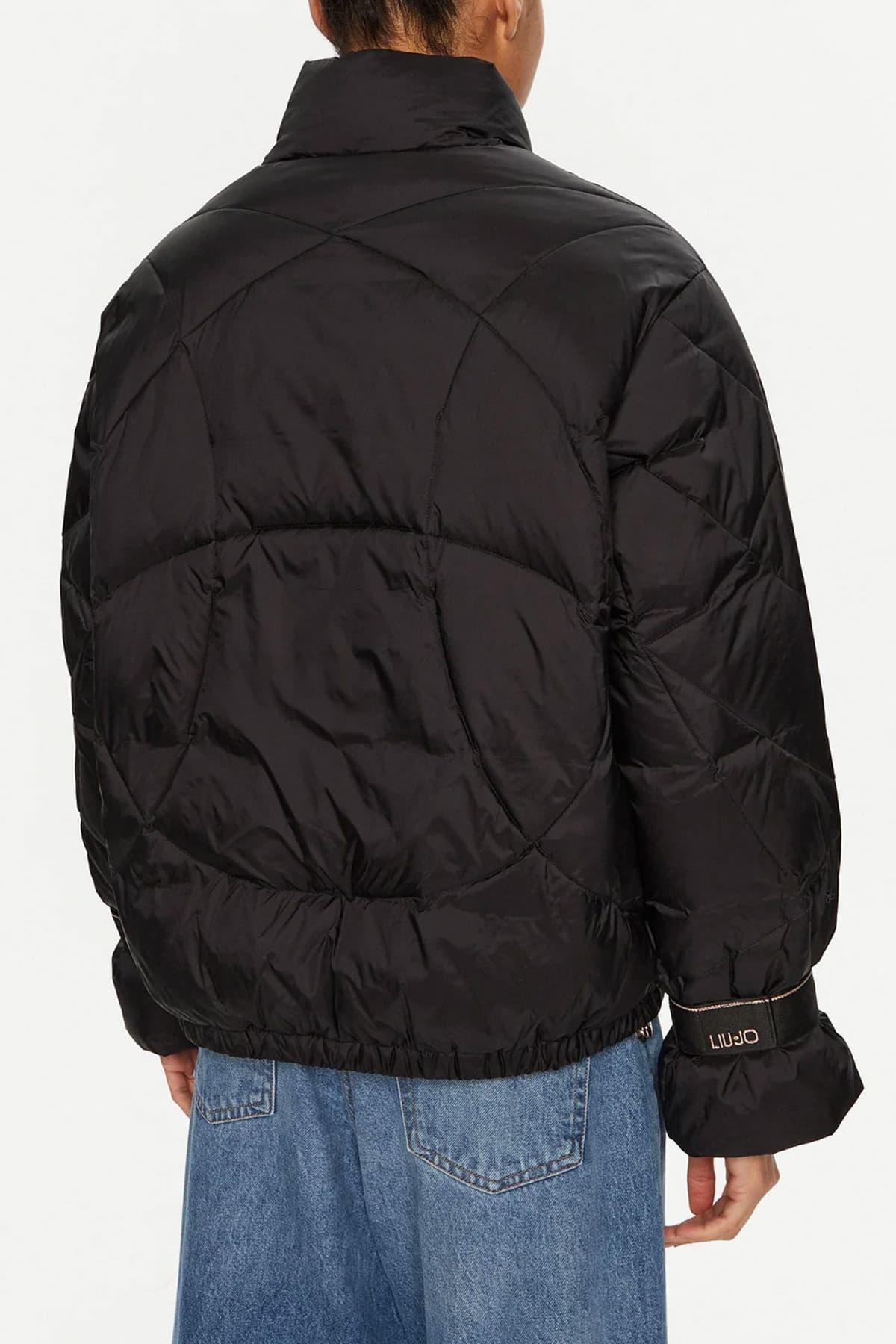 LIU-JO ΜΠΟΥΦΑΝ ΦΟΥΣΚΩΤΟ ΛΑΣΤΙΧΟ ΜΑΝΙΚΙΑ ΜΑΥΡΟ