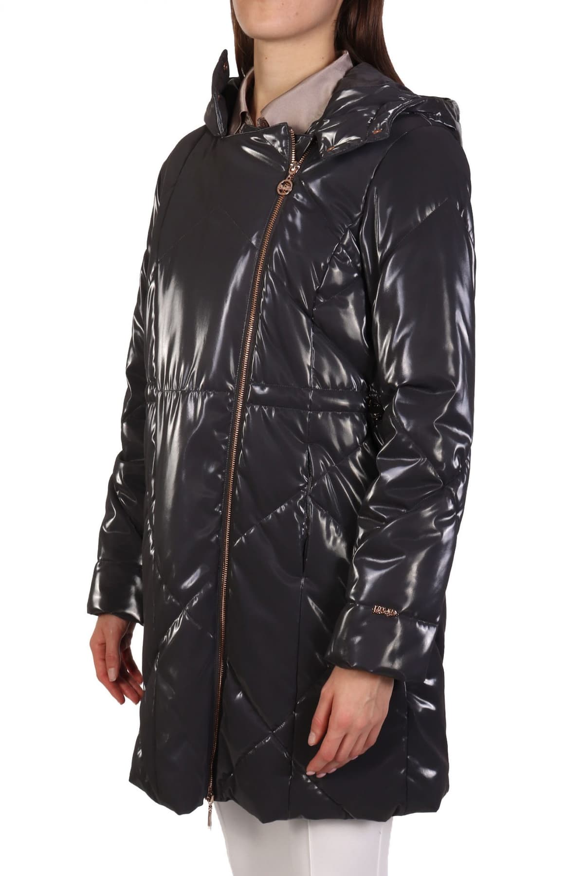 LIU-JO ΜΠΟΥΦΑΝ ΣΤΑΥΡΩΤΟ ΚΑΠΙΤΟΝΕ ΚΟΥΚΟΥΛΑ ΣΚΟΥΡΟ ΓΚΡΙ