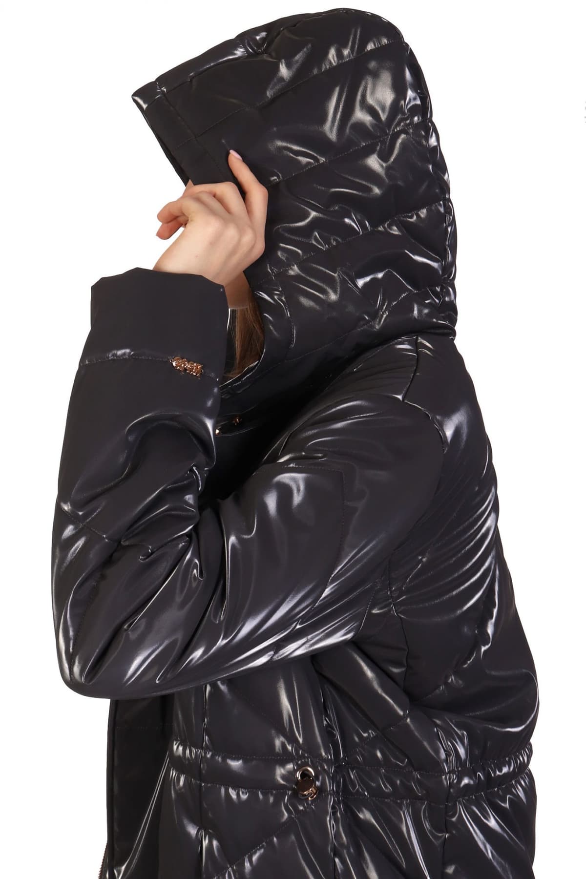 LIU-JO ΜΠΟΥΦΑΝ ΣΤΑΥΡΩΤΟ ΚΑΠΙΤΟΝΕ ΚΟΥΚΟΥΛΑ ΣΚΟΥΡΟ ΓΚΡΙ