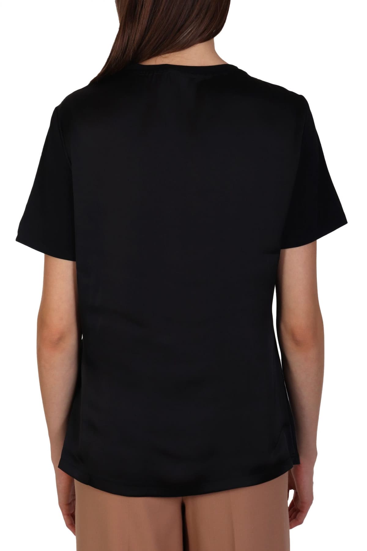 LIU-JO T-SHIRT LOGO ΜΑΥΡΟ