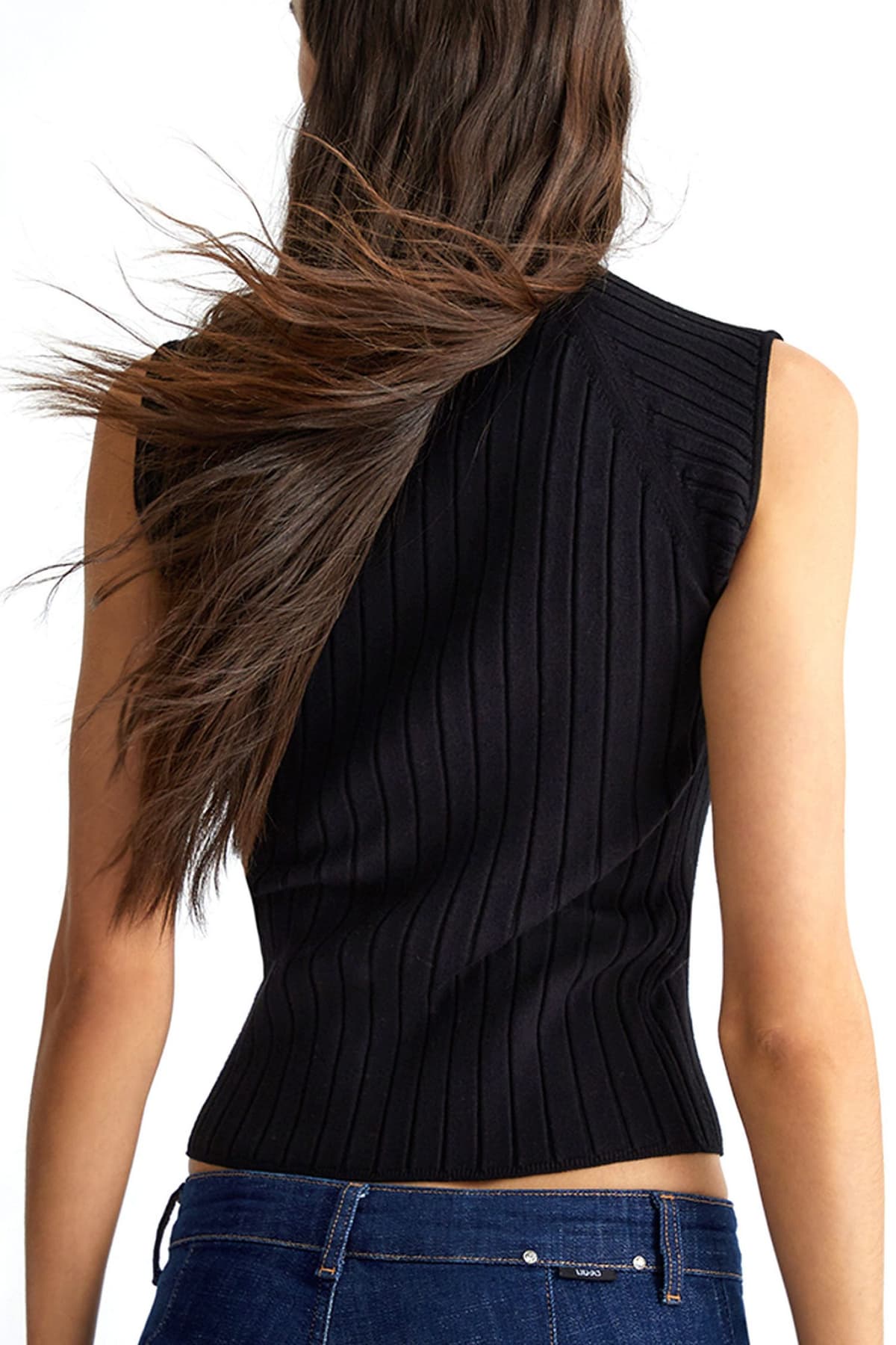 LIU-JO ΠΛΕΚΤΟ ΛΟΥΠΕΤΟ ΜΑΥΡΟ