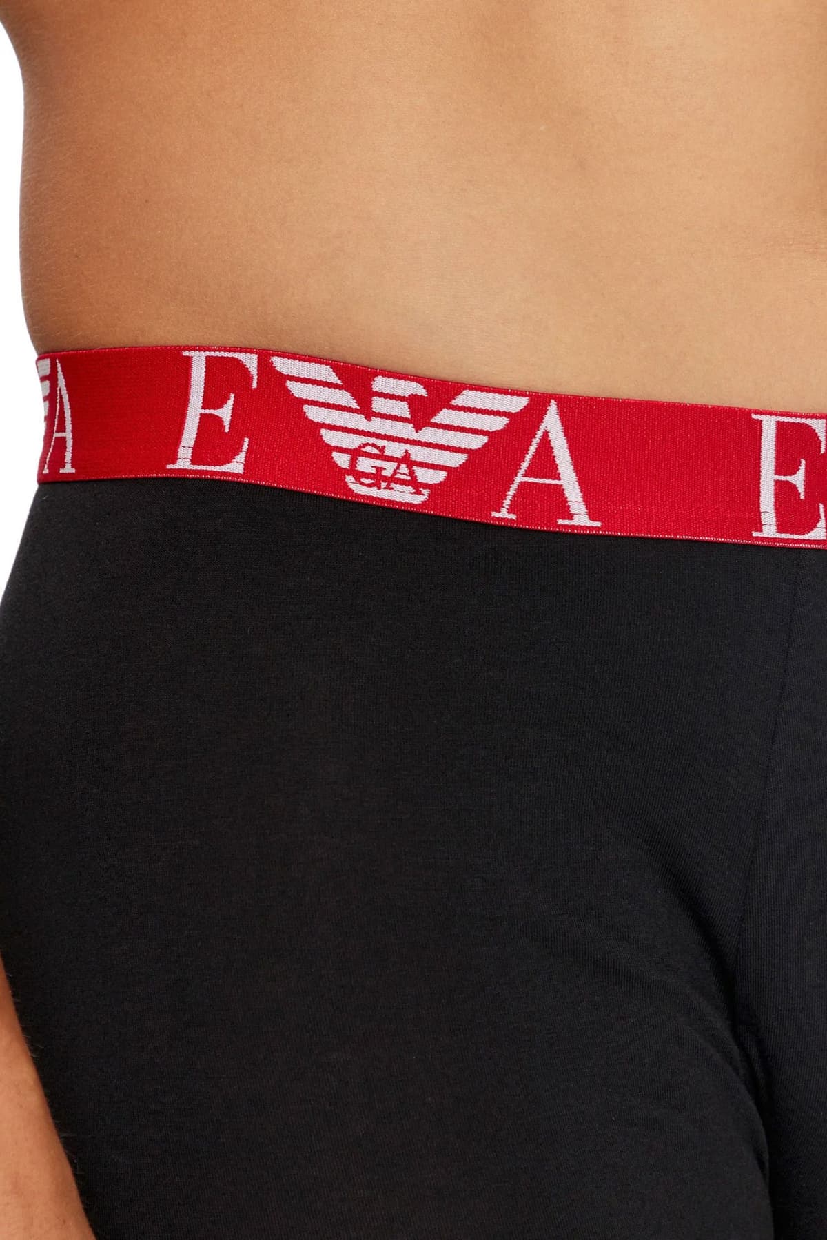 EMPORIO ARMANI ΕΣΩΡΟΥΧΑ 3PACK TRUNK COTTON STRETCH ΜΑΥΡΟ-ΚΟΚΚΙΝΟ