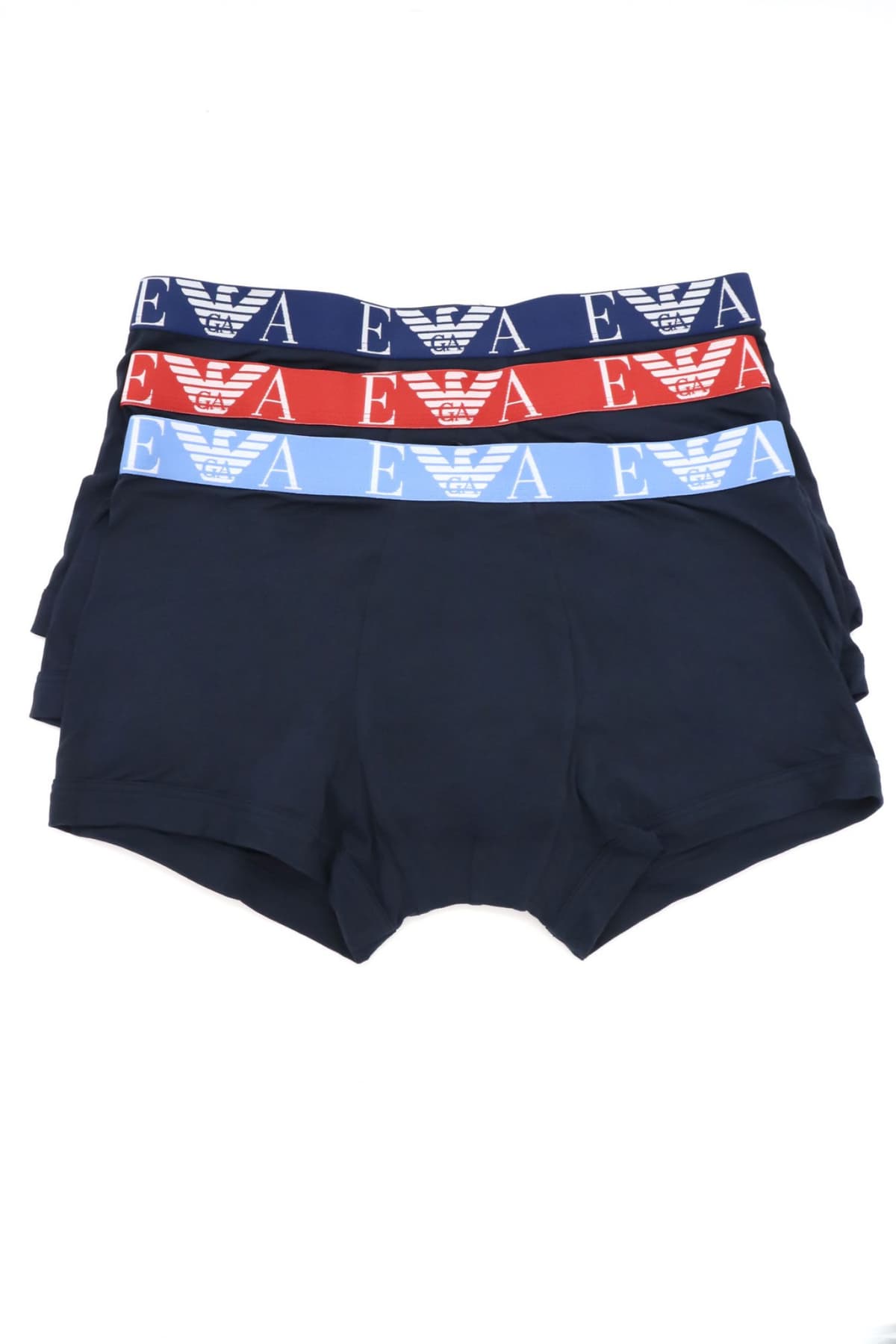 EMPORIO ARMANI ΕΣΩΡΟΥΧΑ 3PACK TRUNK COTTON STRETCH ΜΠΛΕ-ΣΙΕΛ