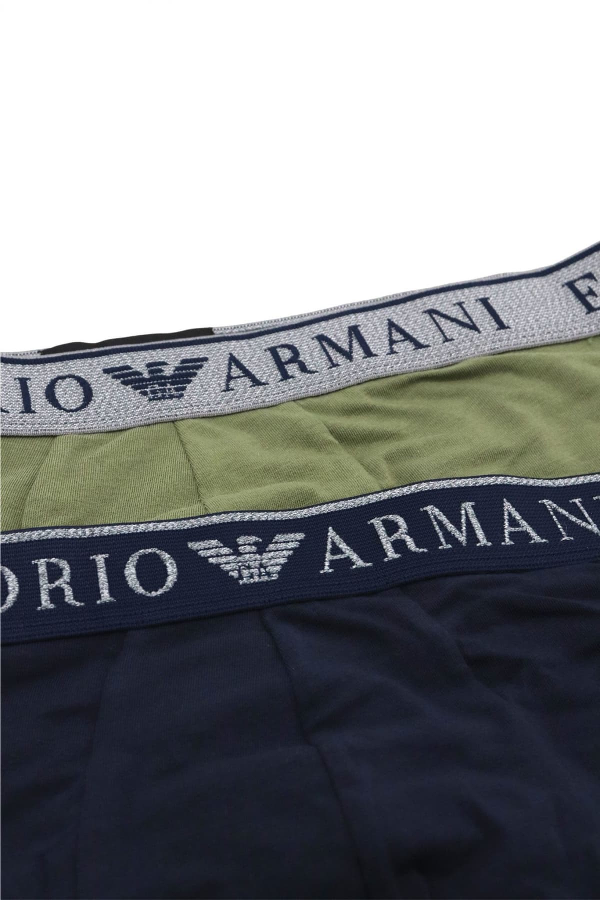 EMPORIO ARMANI ΕΣΩΡΟΥΧΑ 2PACK TRUNK COTTON STRETCH ΜΠΛΕ-ΧΑΚΙ