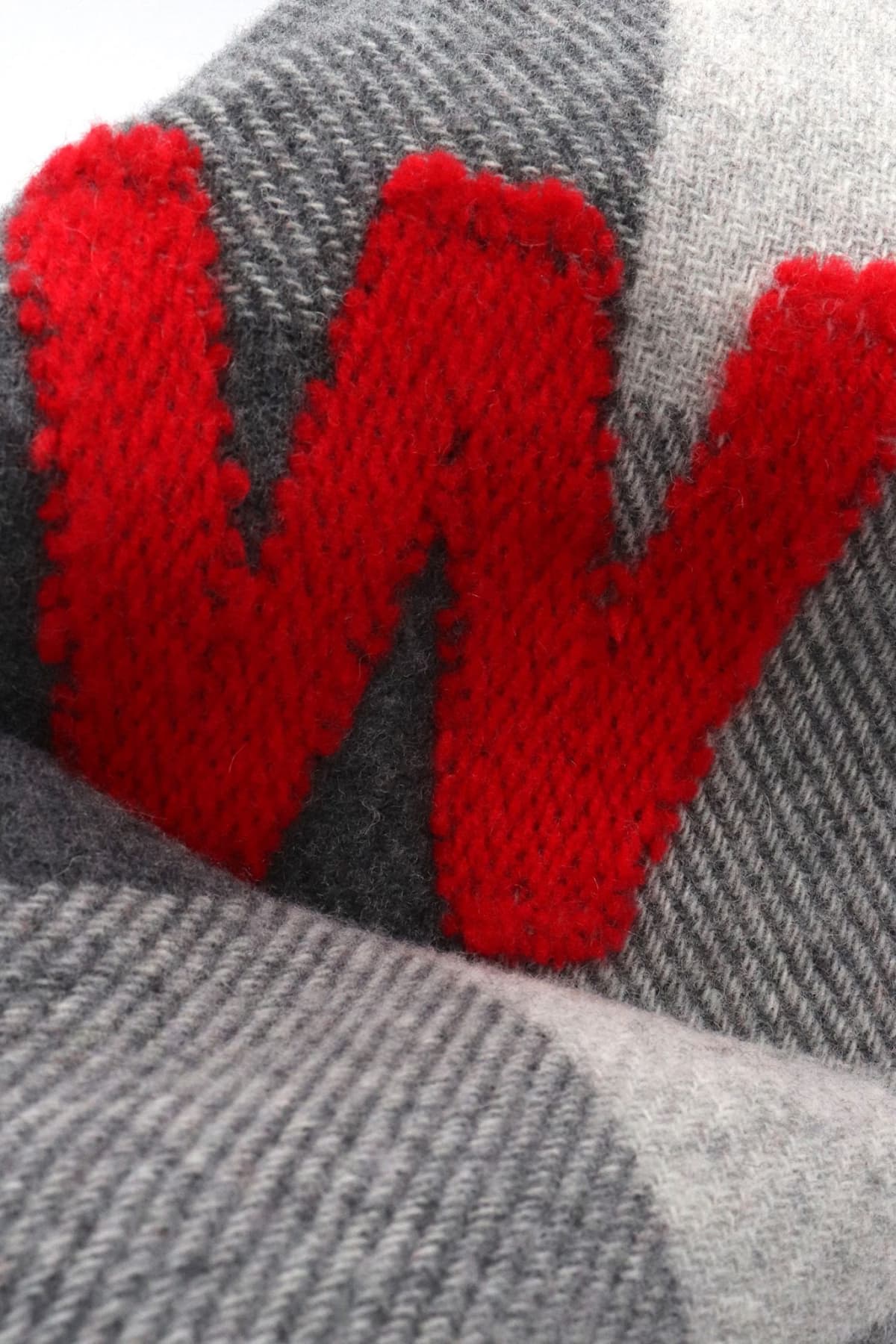 MAX MARA WEEEKEND ΚΑΣΚΩΛ FASHION LOGO ΓΚΡΙ-ΚΟΚΚΙΝΟ