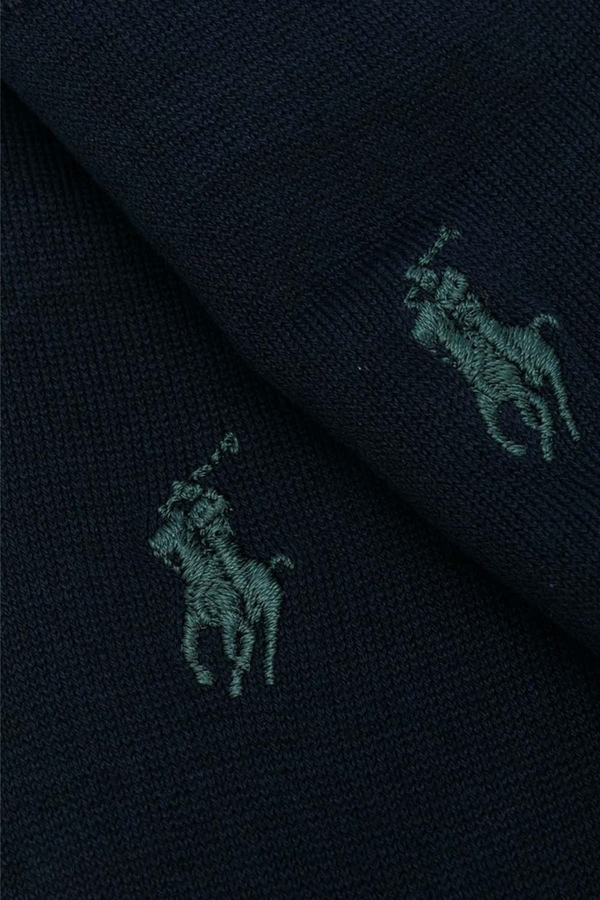 RALPH LAUREN ΚΑΛΤΣΕΣ 2 PAIRS LOGO FIL D'ECOSSE ΜΠΛΕ