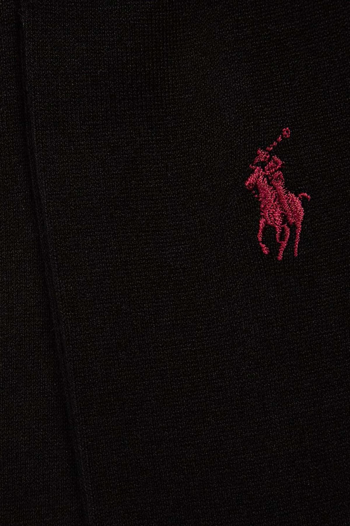 RALPH LAUREN ΚΑΛΤΣΕΣ 2 PAIRS LOGO FIL D'ECOSSE ΜΑΥΡΟ