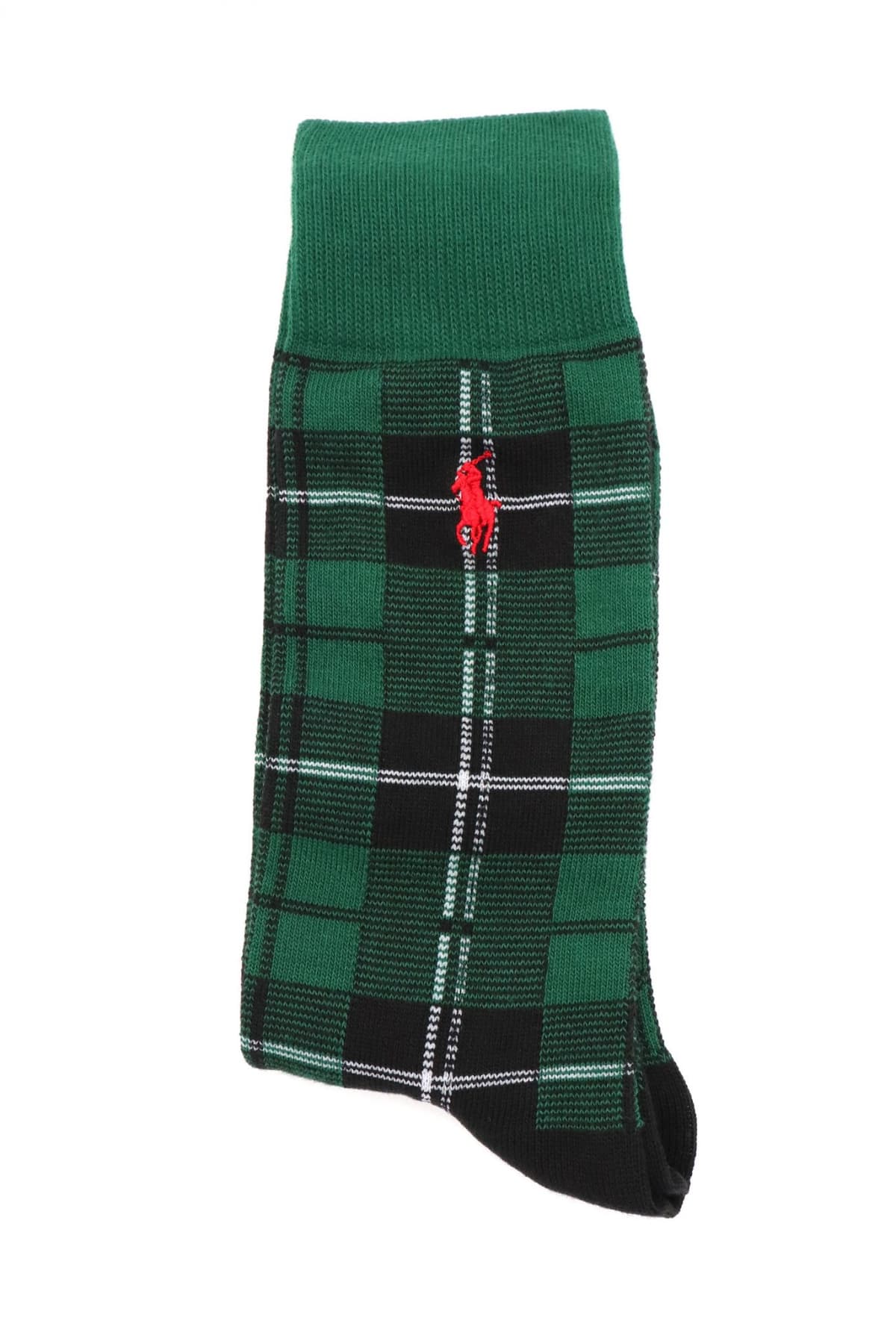 RALPH LAUREN ΚΑΛΤΣΕΣ 3PAIRS LOGO BEAR ΜΑΥΡΟ-ΠΡΑΣΙΝΟ