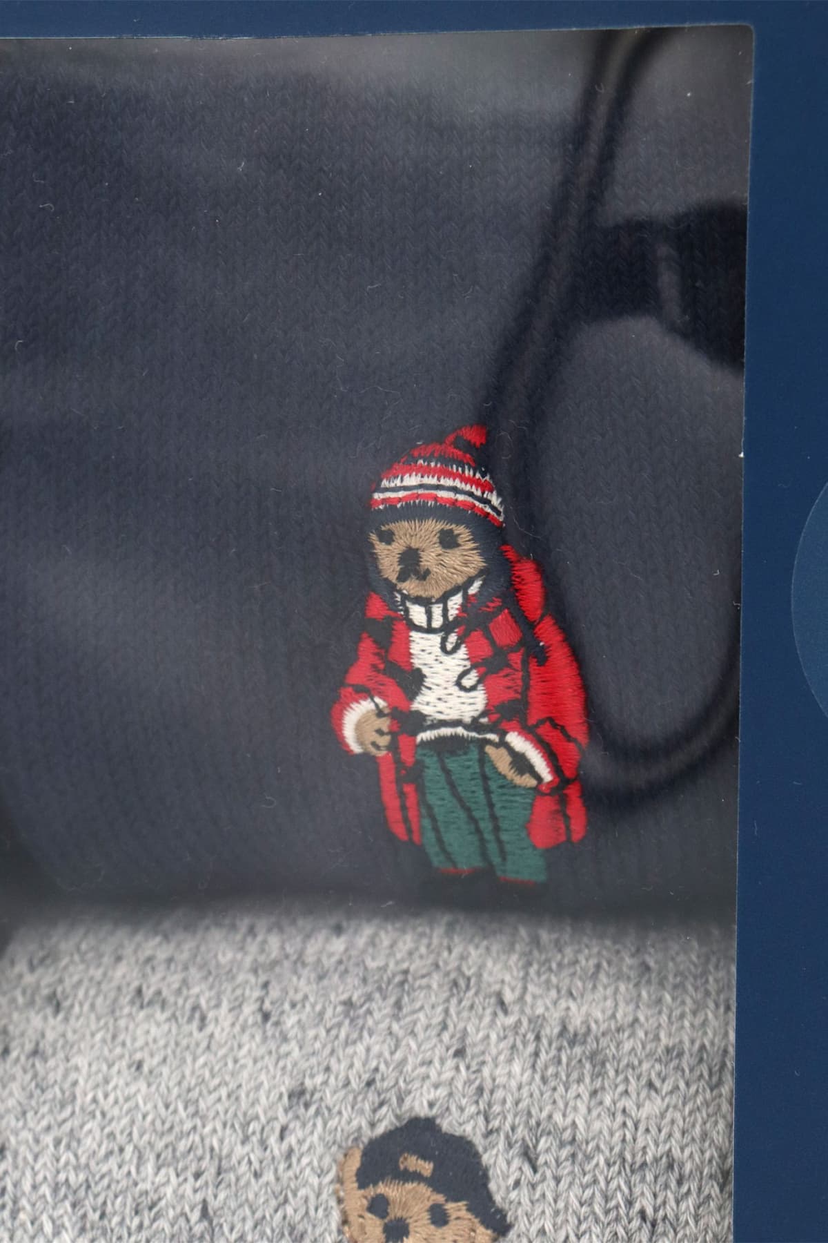 RALPH LAUREN ΚΑΛΤΣΕΣ 3PAIRS GIFT BOX LOGO BEAR ΜΠΛΕ-ΓΚΡΙ-ΚΟΚΚΙΝΟ