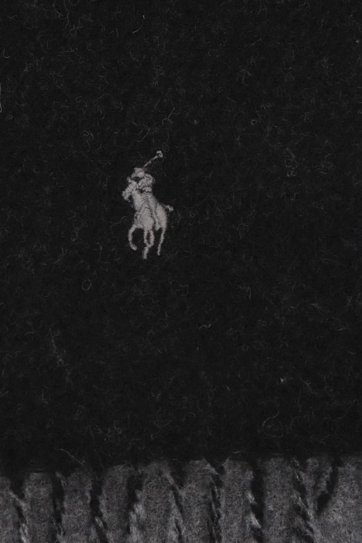 RALPH LAUREN ΚΑΣΚΩΛ LOGO ΜΑΥΡΟ-ΓΚΡΙ