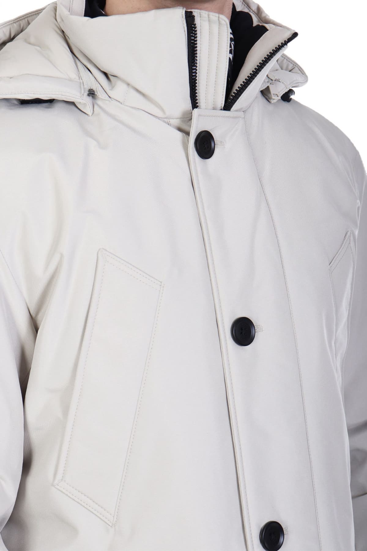 BOSS CASUAL ΜΠΟΥΦΑΝ JACKET ΑΠΟΣΠΩΜΕΝΗ ΚΟΥΚΟΥΛΑ OSIASS ΜΠΕΖ