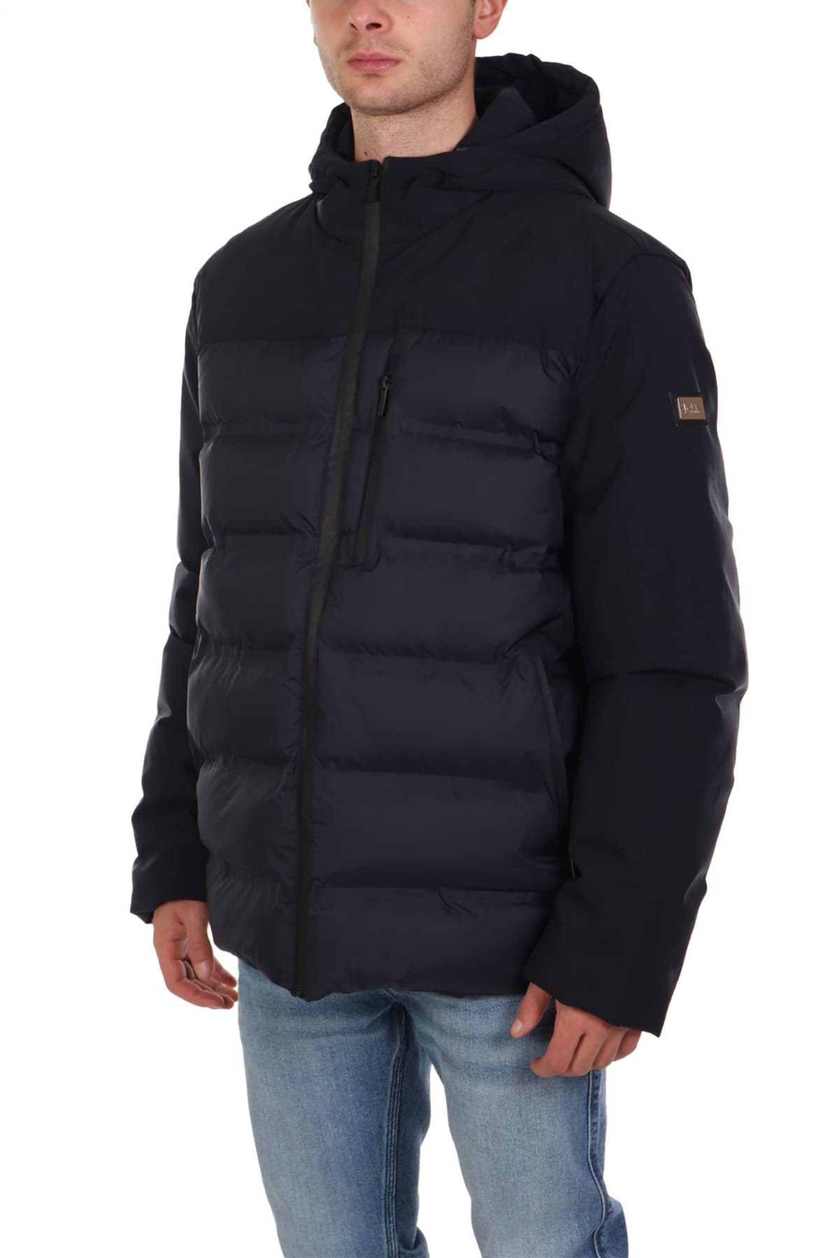 KARL LAGERFELD ΜΠΟΥΦΑΝ HOODED JACKET ΜΠΛΕ