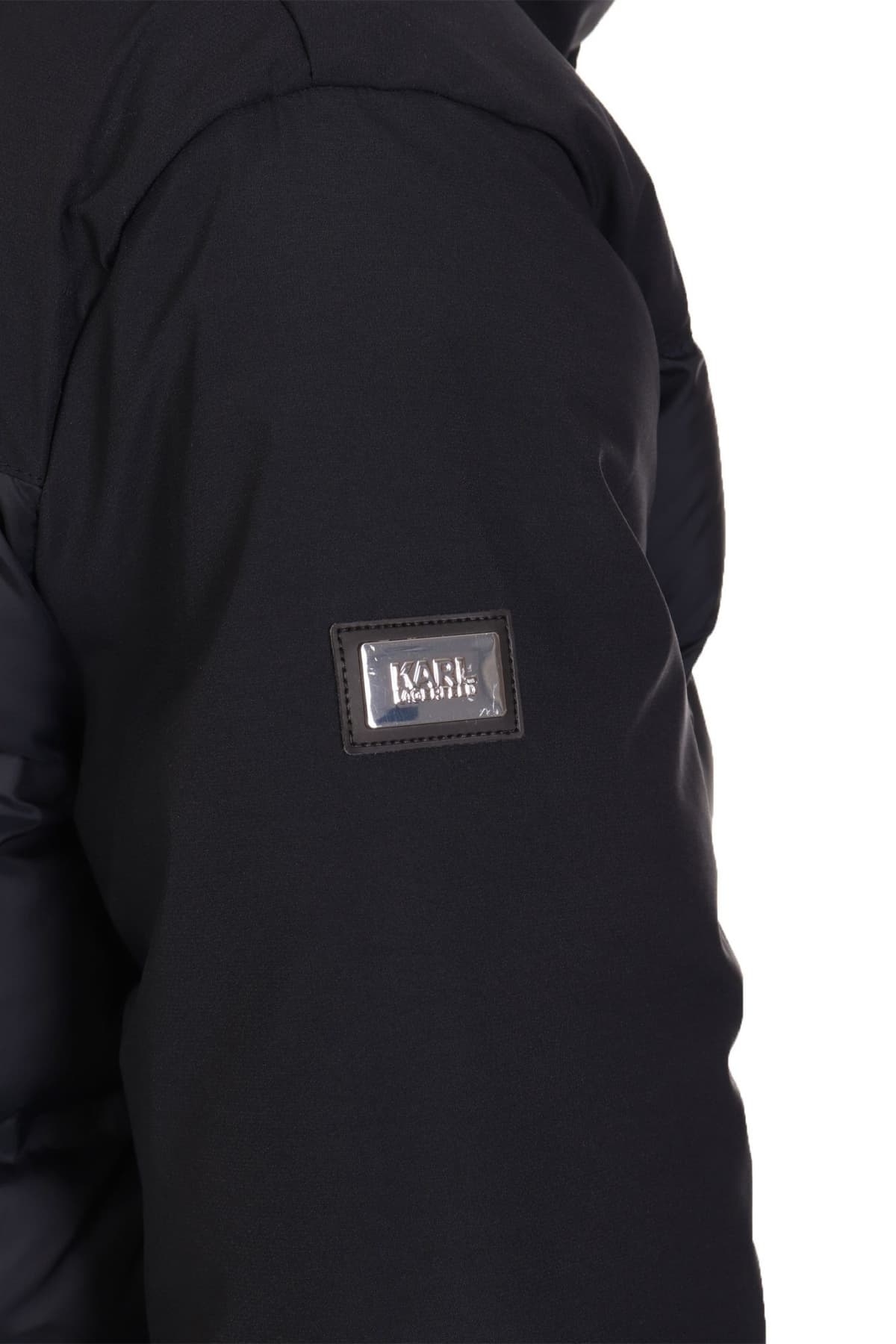 KARL LAGERFELD ΜΠΟΥΦΑΝ HOODED JACKET ΜΠΛΕ