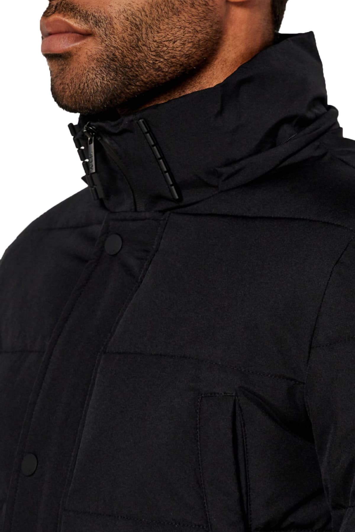 KARL LAGERFELD ΜΠΟΥΦΑΝ HOODED PARKA ΜΑΥΡΟ