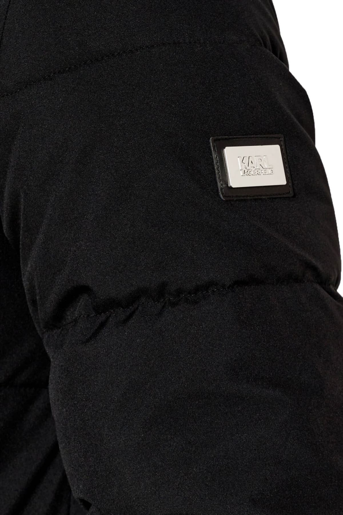 KARL LAGERFELD ΜΠΟΥΦΑΝ HOODED PARKA ΜΑΥΡΟ