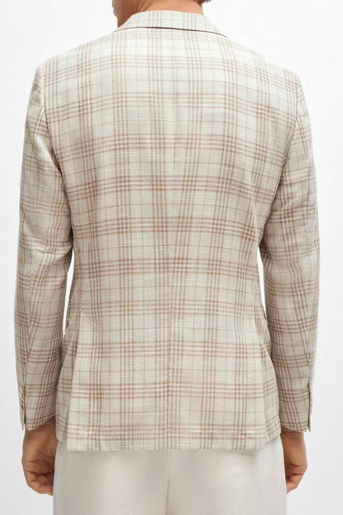 BOSS ΣΑΚΑΚΙ ΚΑΡΩ SLIM FIT H-HUTSON-233 ΜΠΕΖ