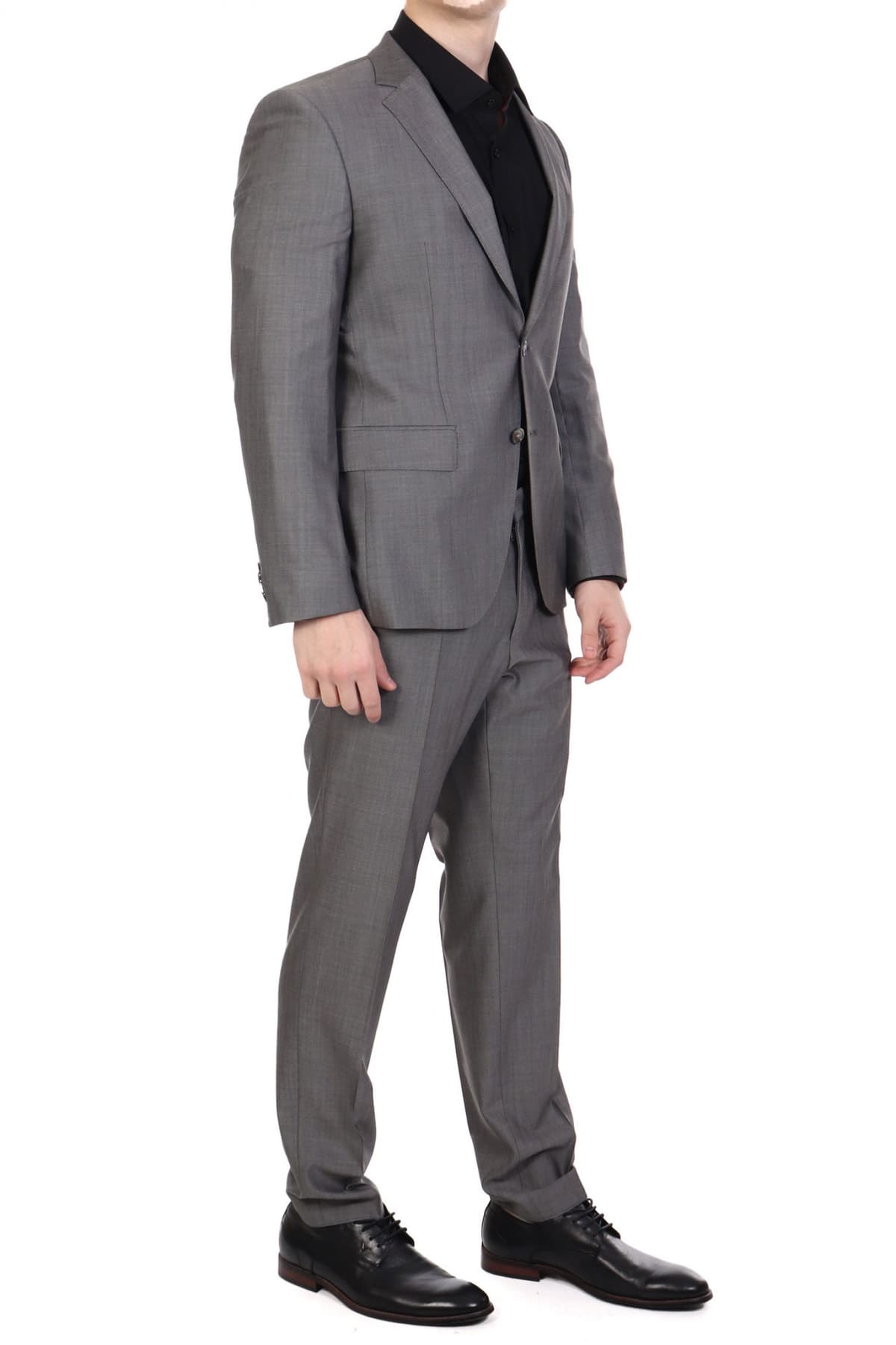 BOSS ΚΟΣΤΟΥΜΙ SLIM FIT GUABELLO 1815 STRETCH TAILORING H-HUGE-2PCS-224 ΓΚΡΙ