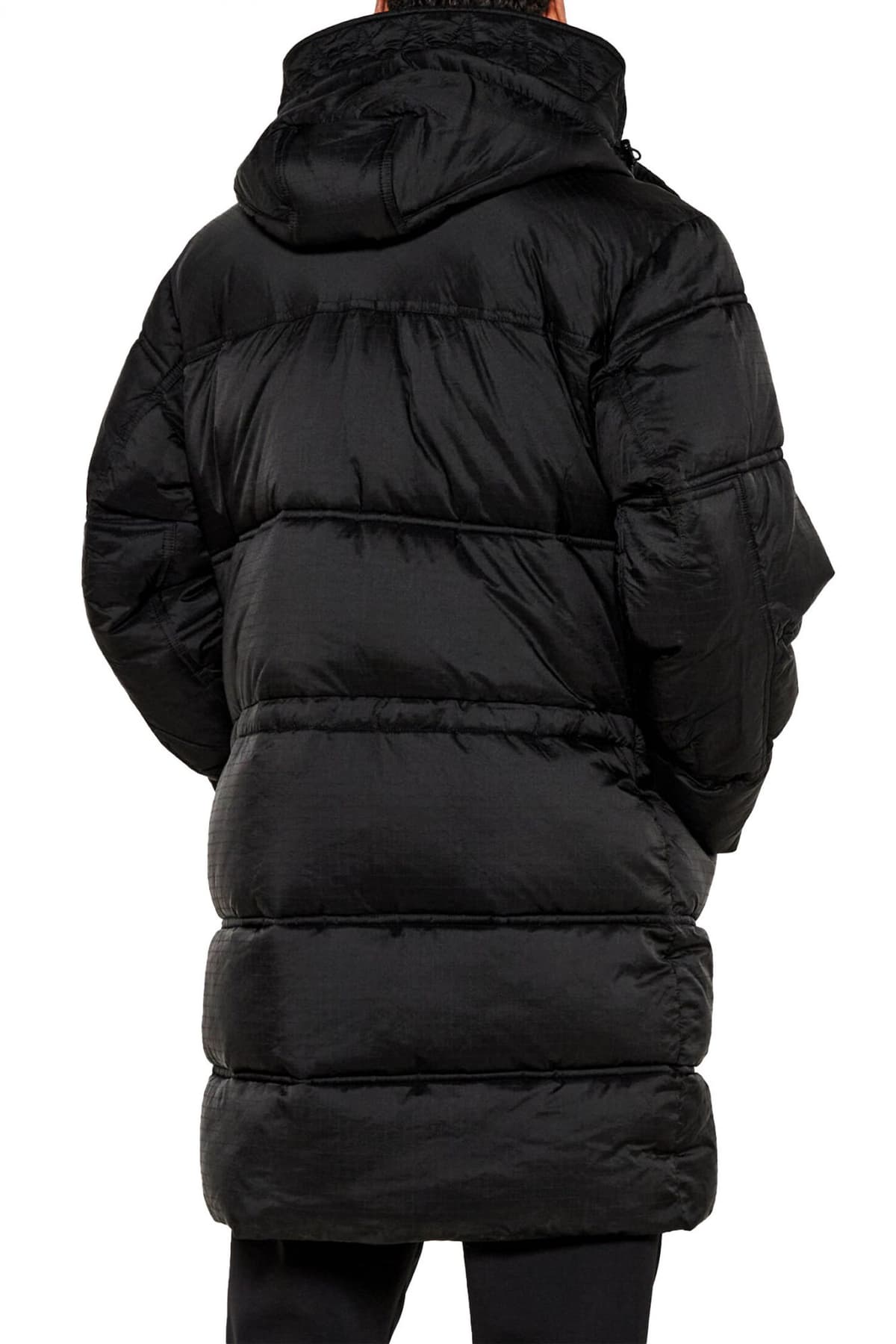 BOSS CASUAL ΜΠΟΥΦΑΝ PUFFER HOODIE OLOMIS1 ΜΑΥΡΟ