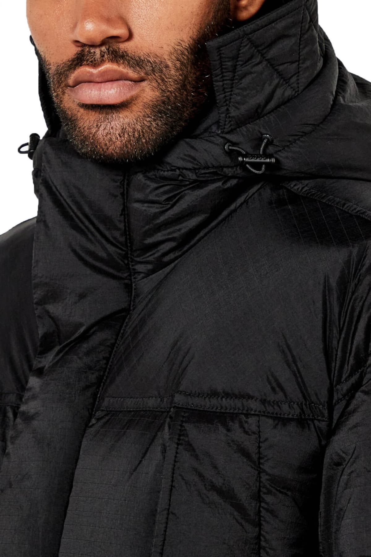 BOSS CASUAL ΜΠΟΥΦΑΝ PUFFER HOODIE OLOMIS1 ΜΑΥΡΟ