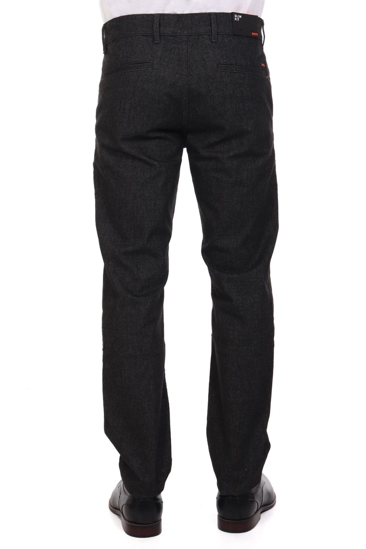 BOSS CASUAL ΠΑΝΤΕΛΟΝΙ CHINO SLIM FIT CHINO SLIM ΑΝΘΡΑΚΙ