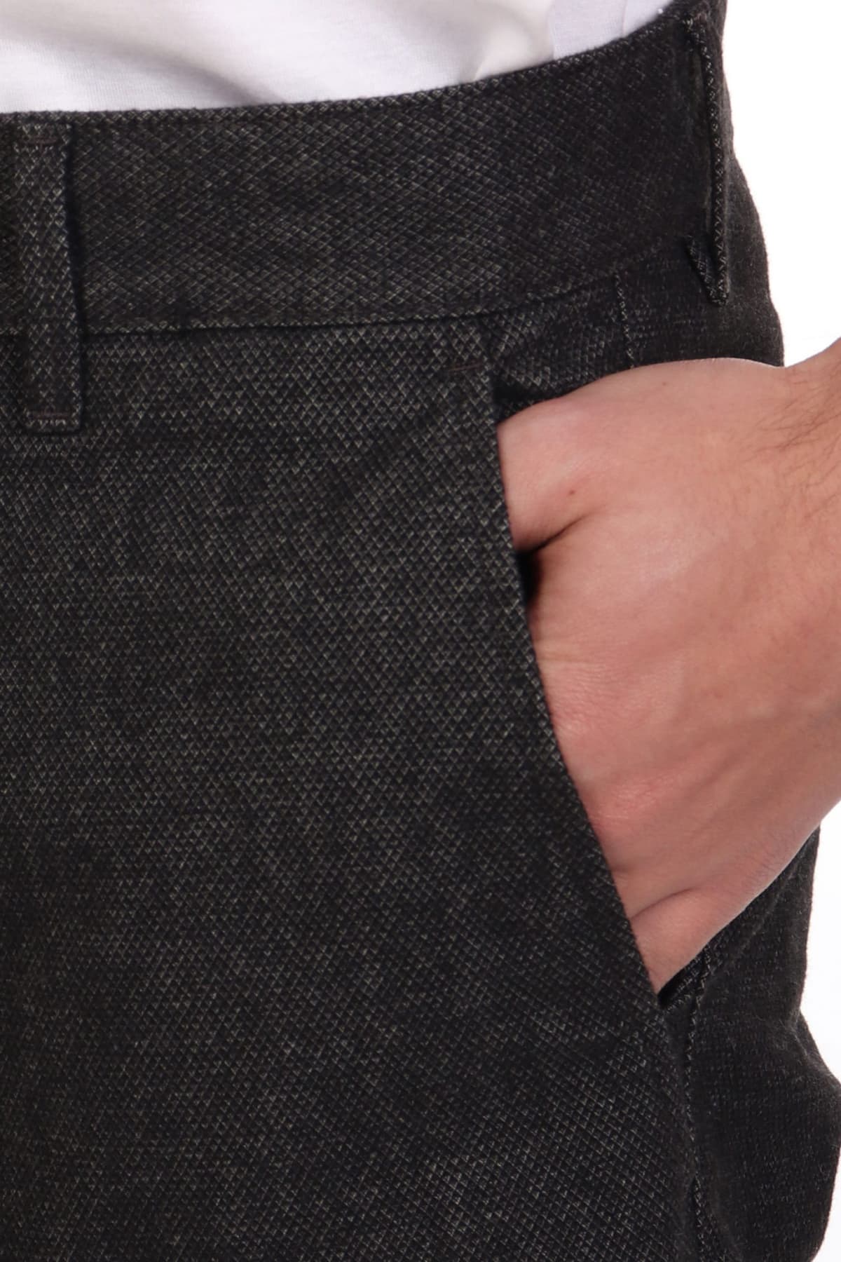 BOSS CASUAL ΠΑΝΤΕΛΟΝΙ CHINO SLIM FIT CHINO SLIM ΑΝΘΡΑΚΙ