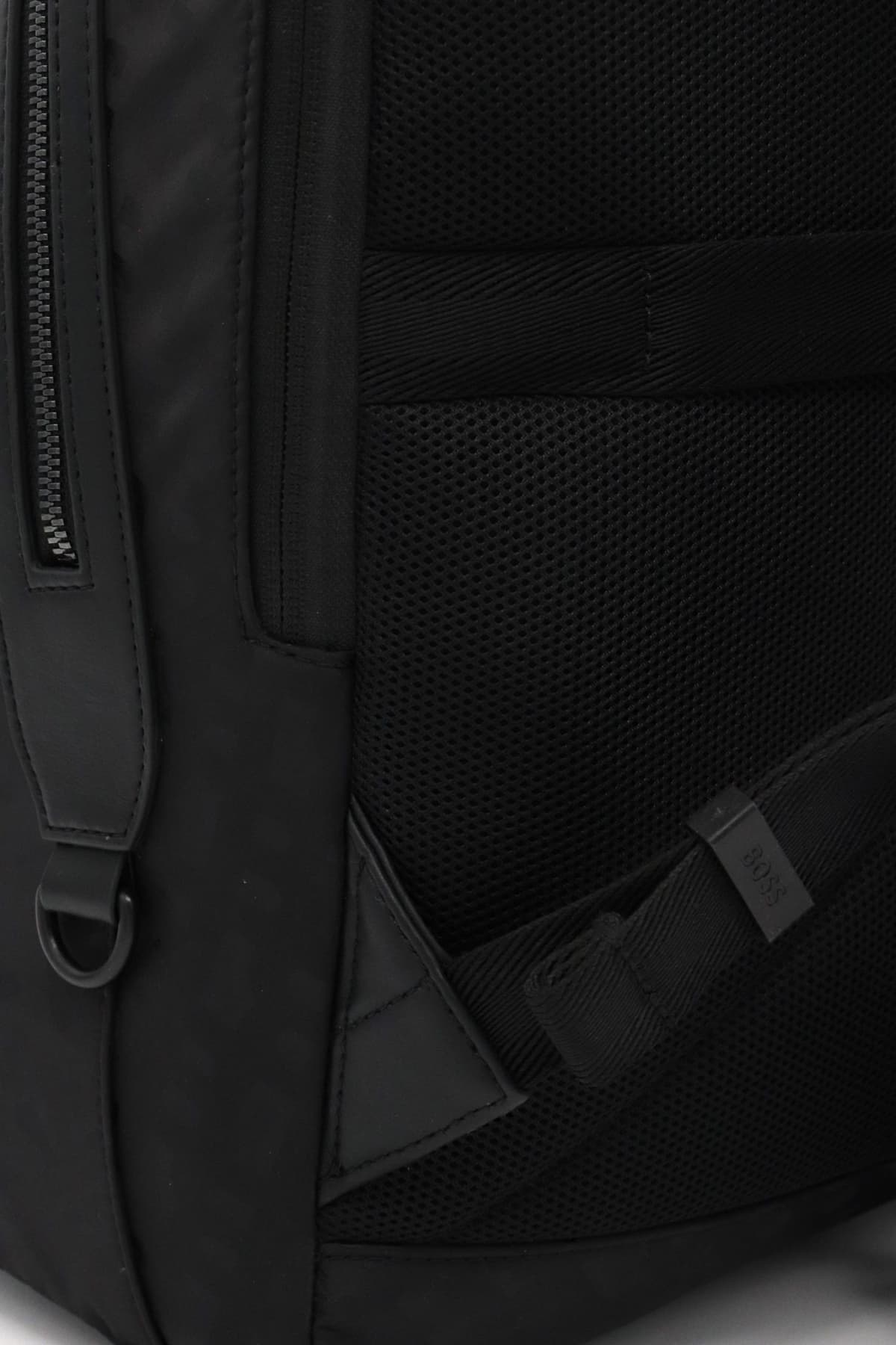 BOSS ΤΣΑΝΤΑ BACKPACK TRYSTAN_M_BACKPACK ΜΑΥΡΟ