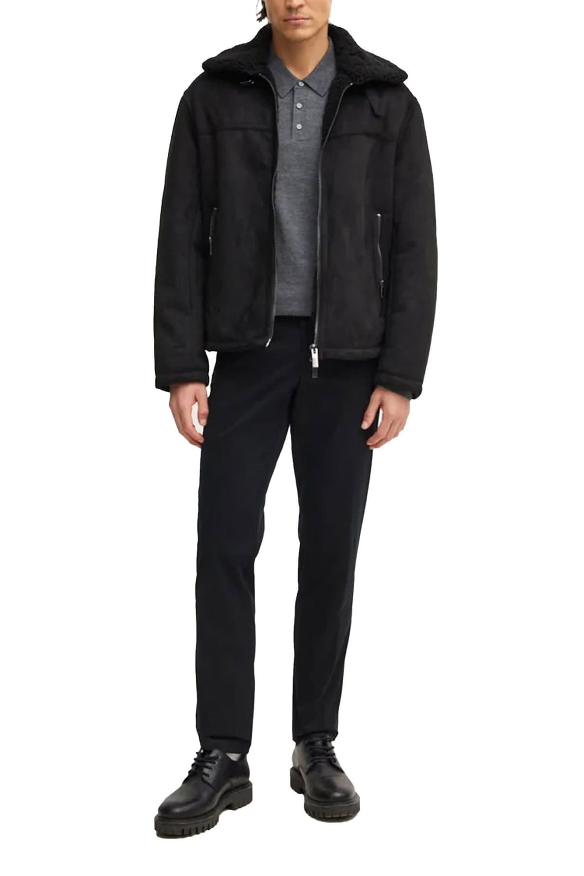 BOSS ΠΑΝΤΕΛΟΝΙ CHINO SLIM FIT C-GENIUS-DTL-243F ΜΑΥΡΟ