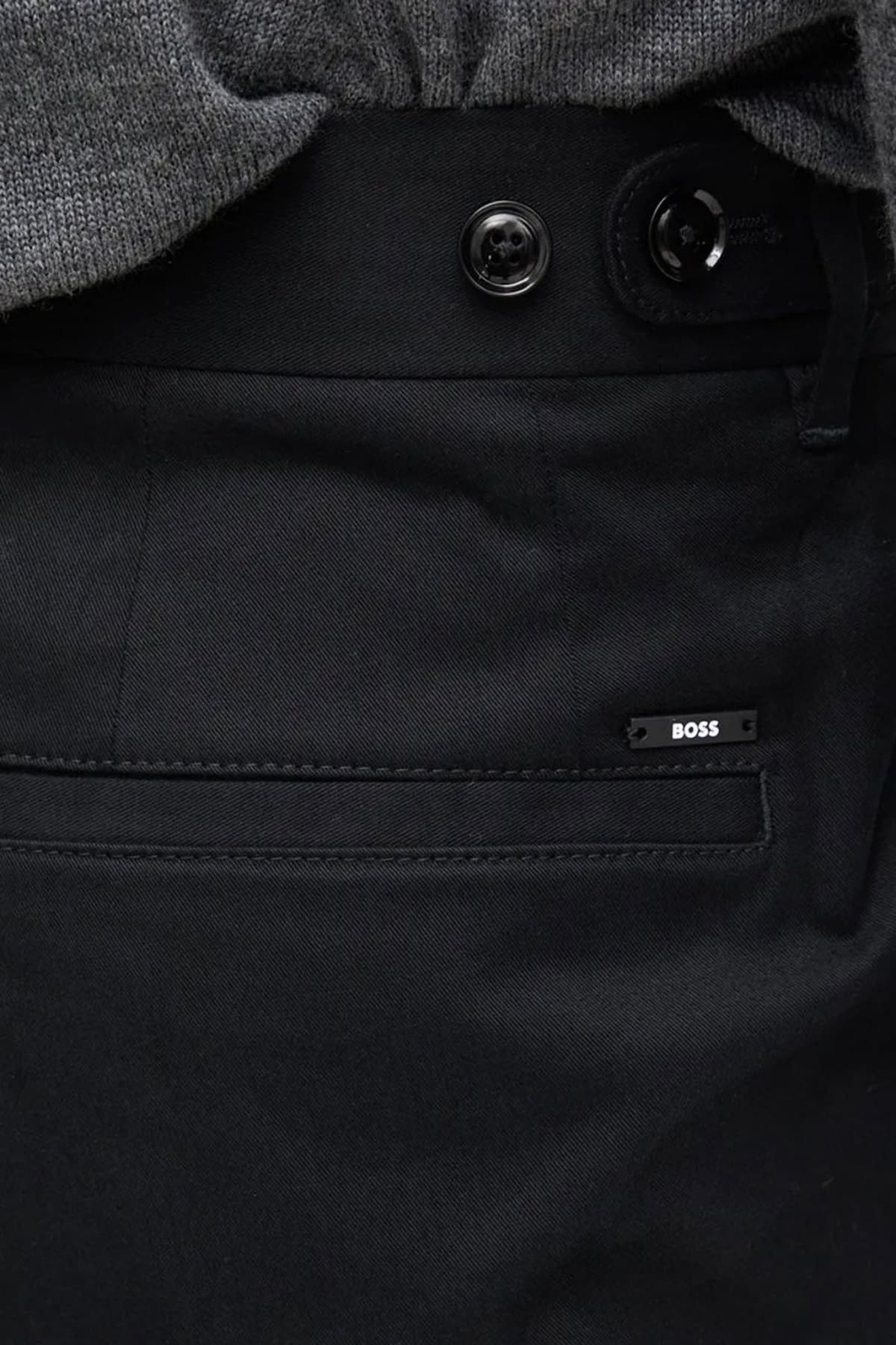 BOSS ΠΑΝΤΕΛΟΝΙ CHINO SLIM FIT C-GENIUS-DTL-243F ΜΑΥΡΟ