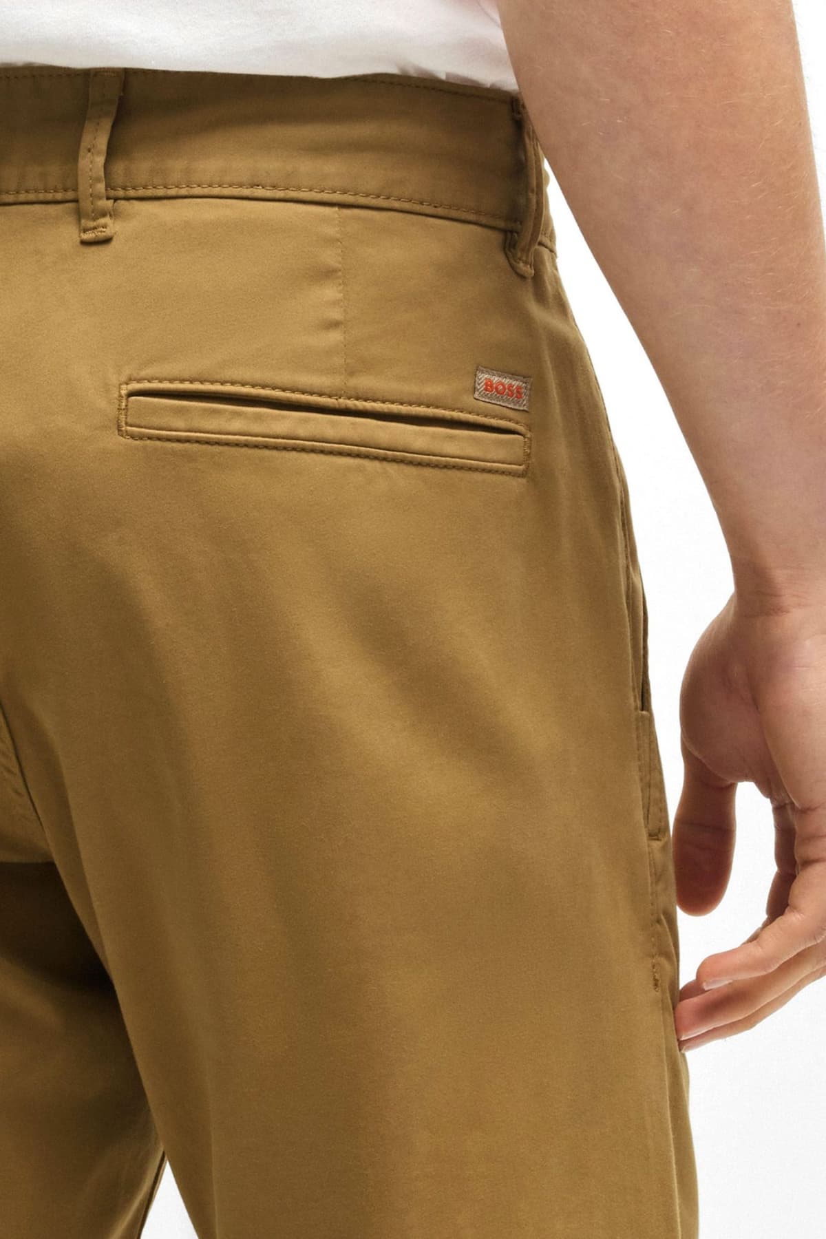 BOSS CASUAL ΠΑΝΤΕΛΟΝΙ CHINO SLIM FIT CHINO SLIM 1 ΜΠΕΖ