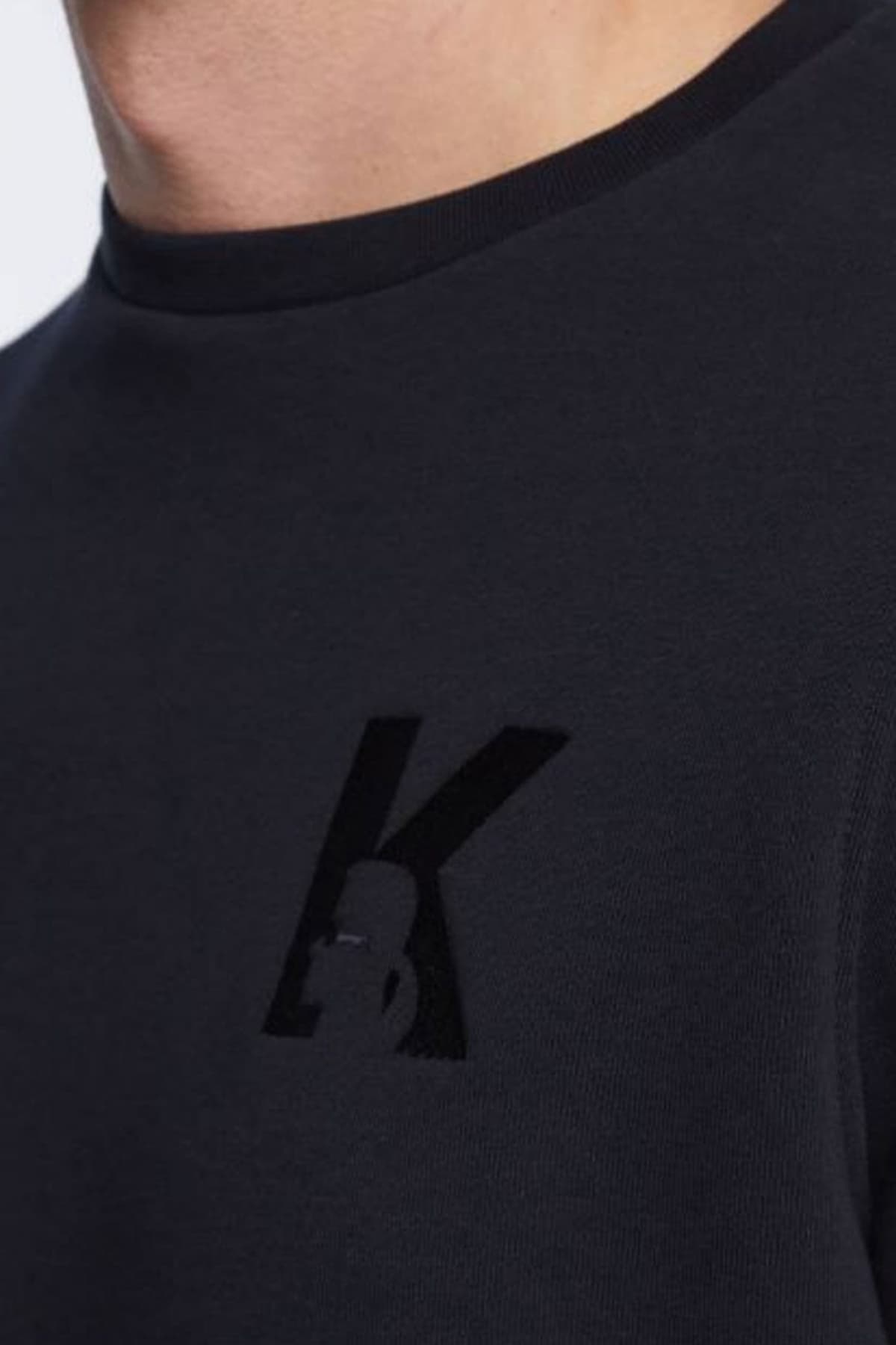 KARL LAGERFELD ΦΟΥΤΕΡ CREWNECK LOGO ΜΑΥΡΟ